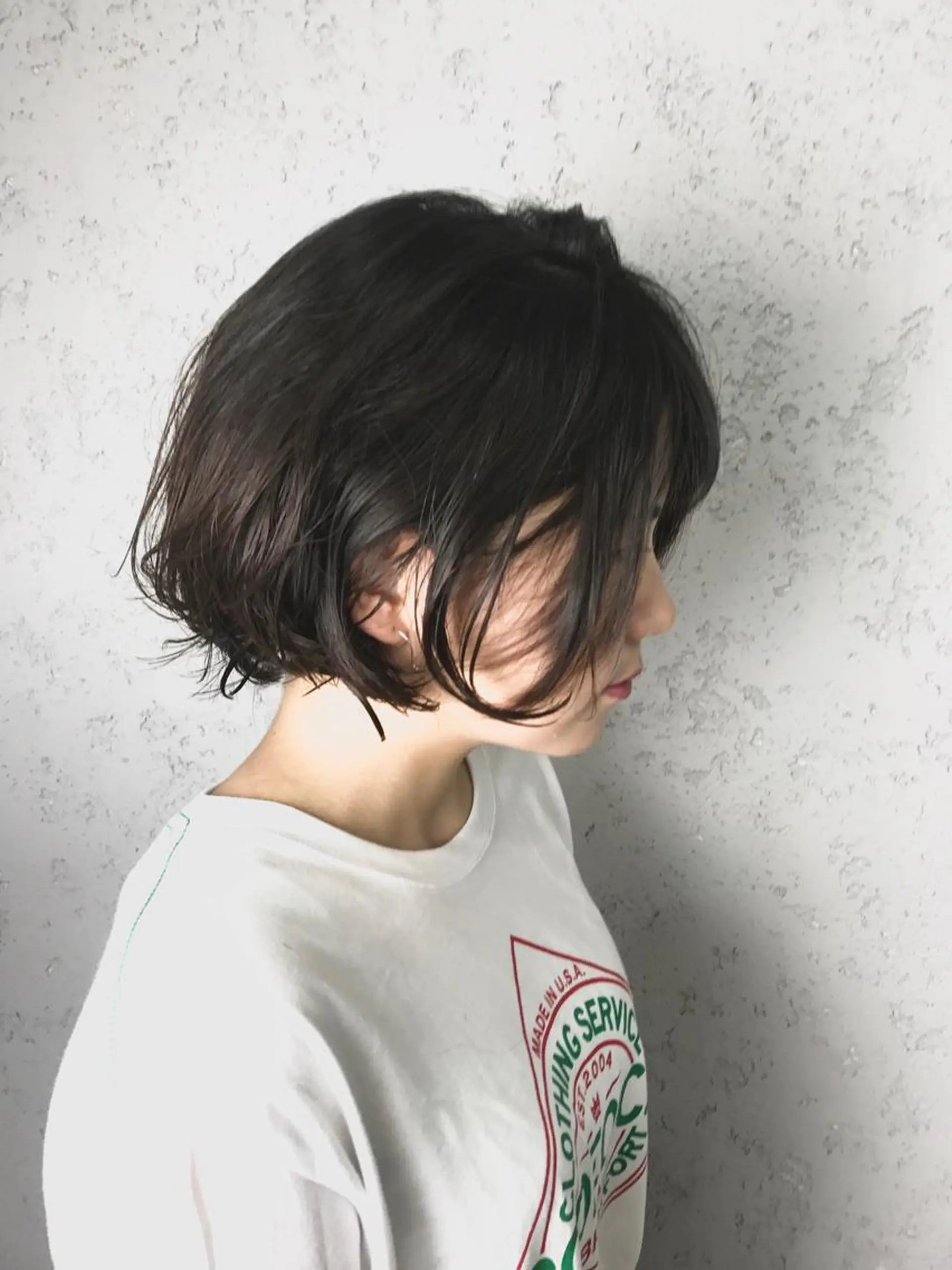 ショート カラー パーマ ヘアアレンジ 韓国ヘア✨グレージュ カラーasamiのヘアスタイル