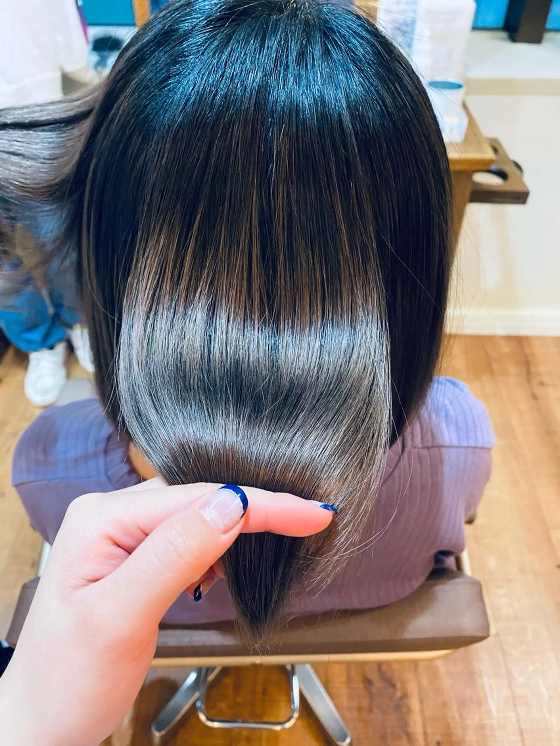 ミディアム カラー ヘアアレンジ ママ美容師🧸谷山 潮音/ReFa取扱店のヘアスタイル