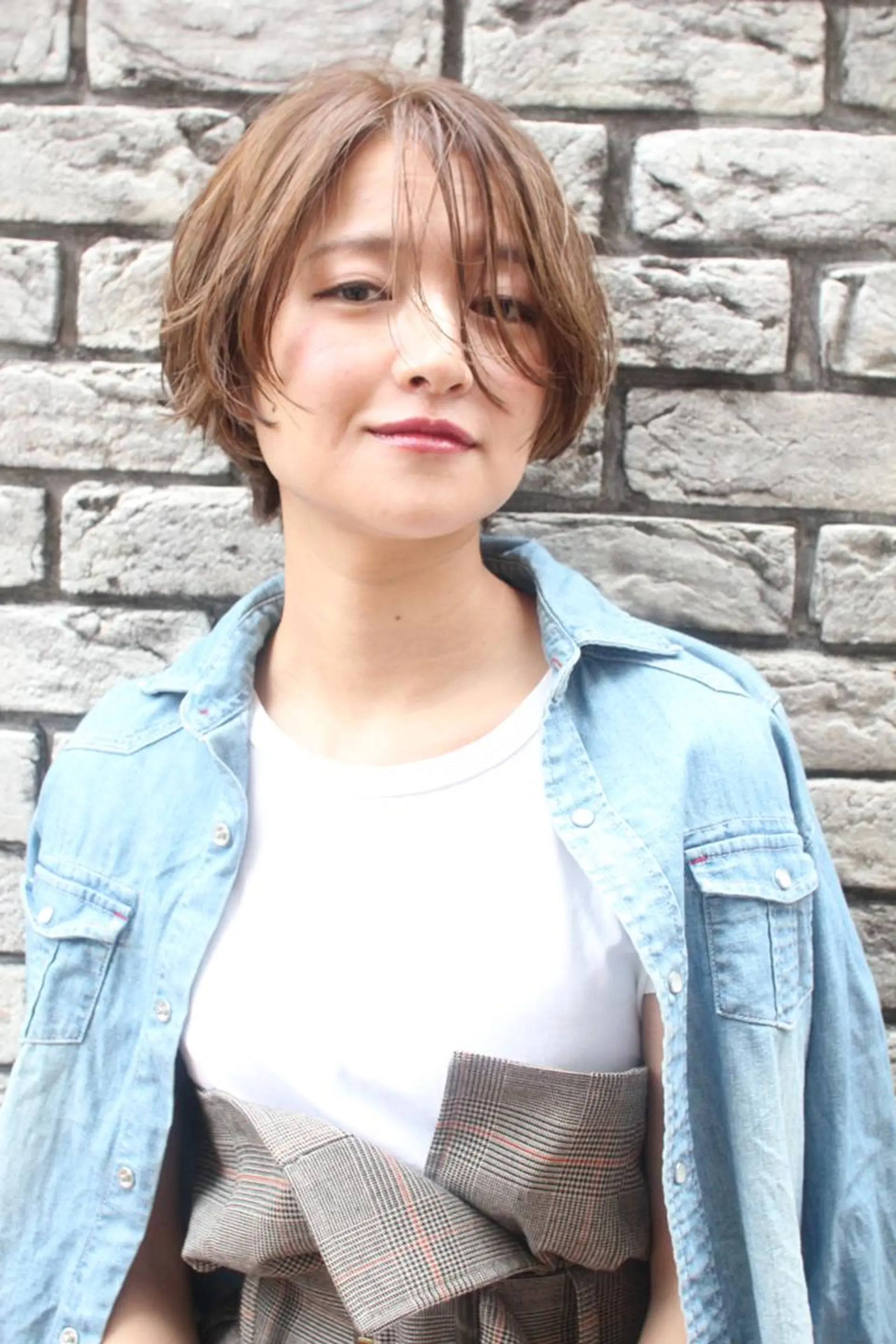 ショート カラー パーマ 羽田 ひろむのヘアスタイル