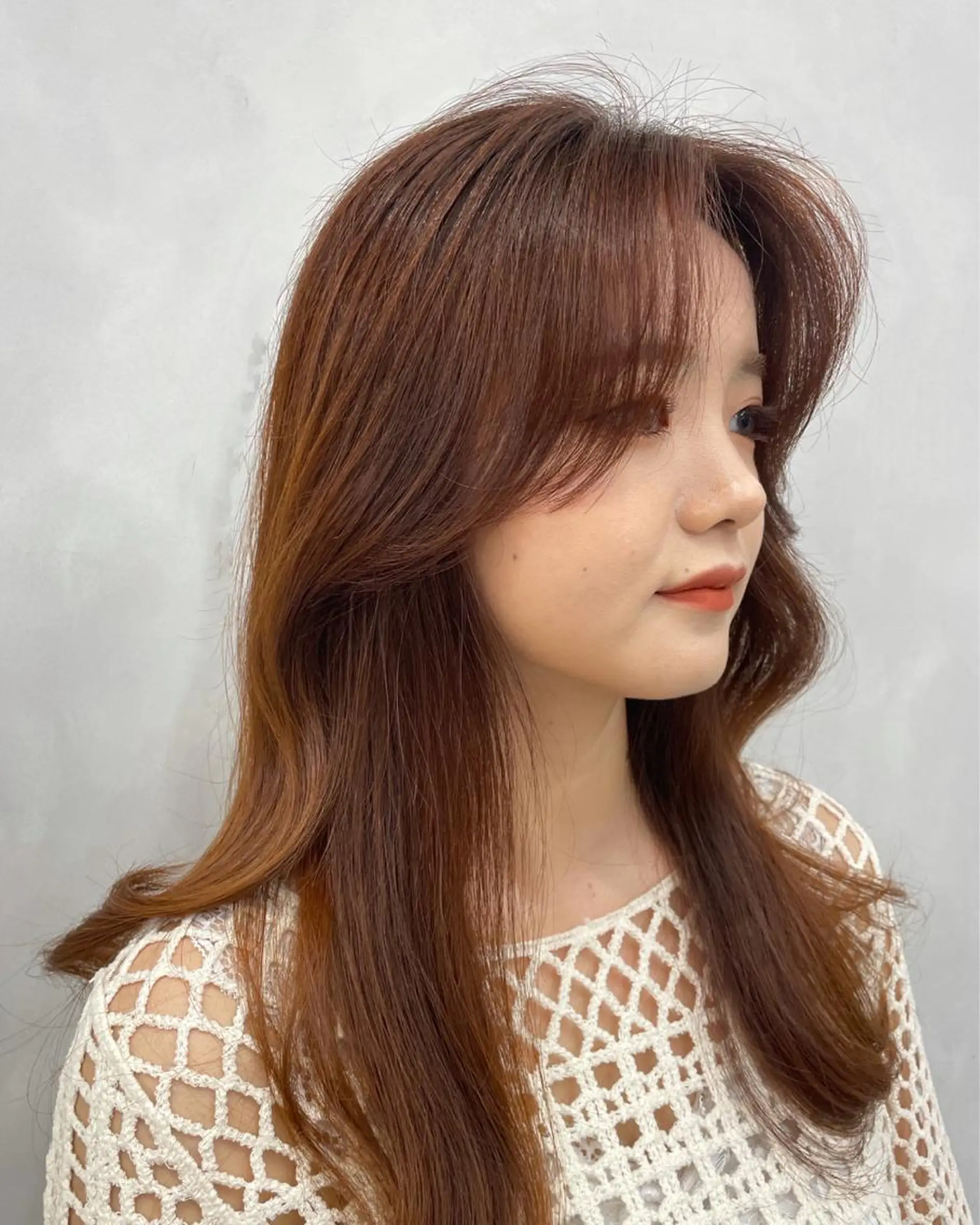 ロング ワンホンヘア ❤︎︎韓国ヘア❤︎︎ 𝑺𝒉𝒊𝒉𝒐のヘアスタイル