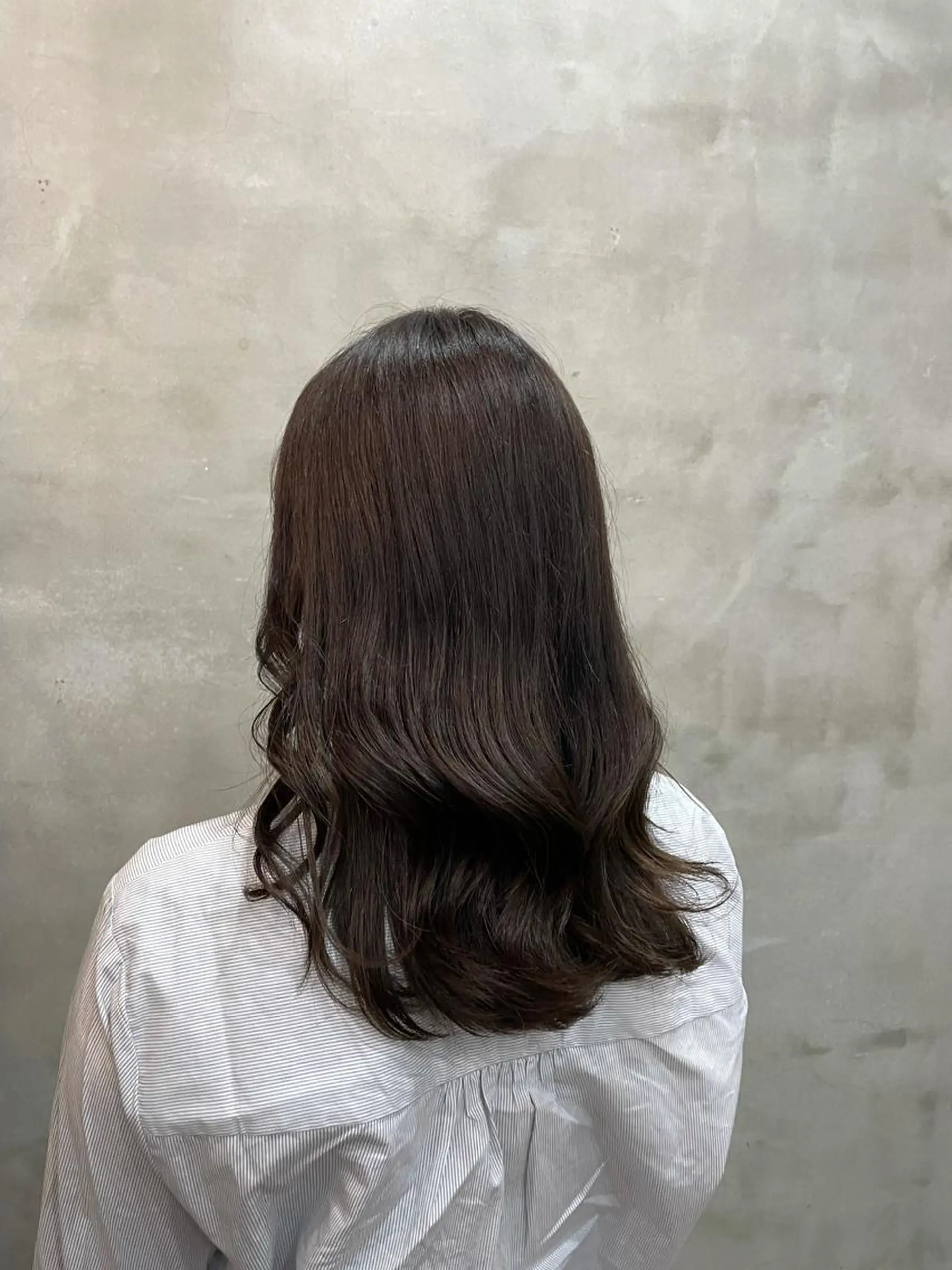 セミロング ヘアカラー トリートメント 【ピンク/韓国ヘア/ ヘアセット】亜海のヘアスタイル