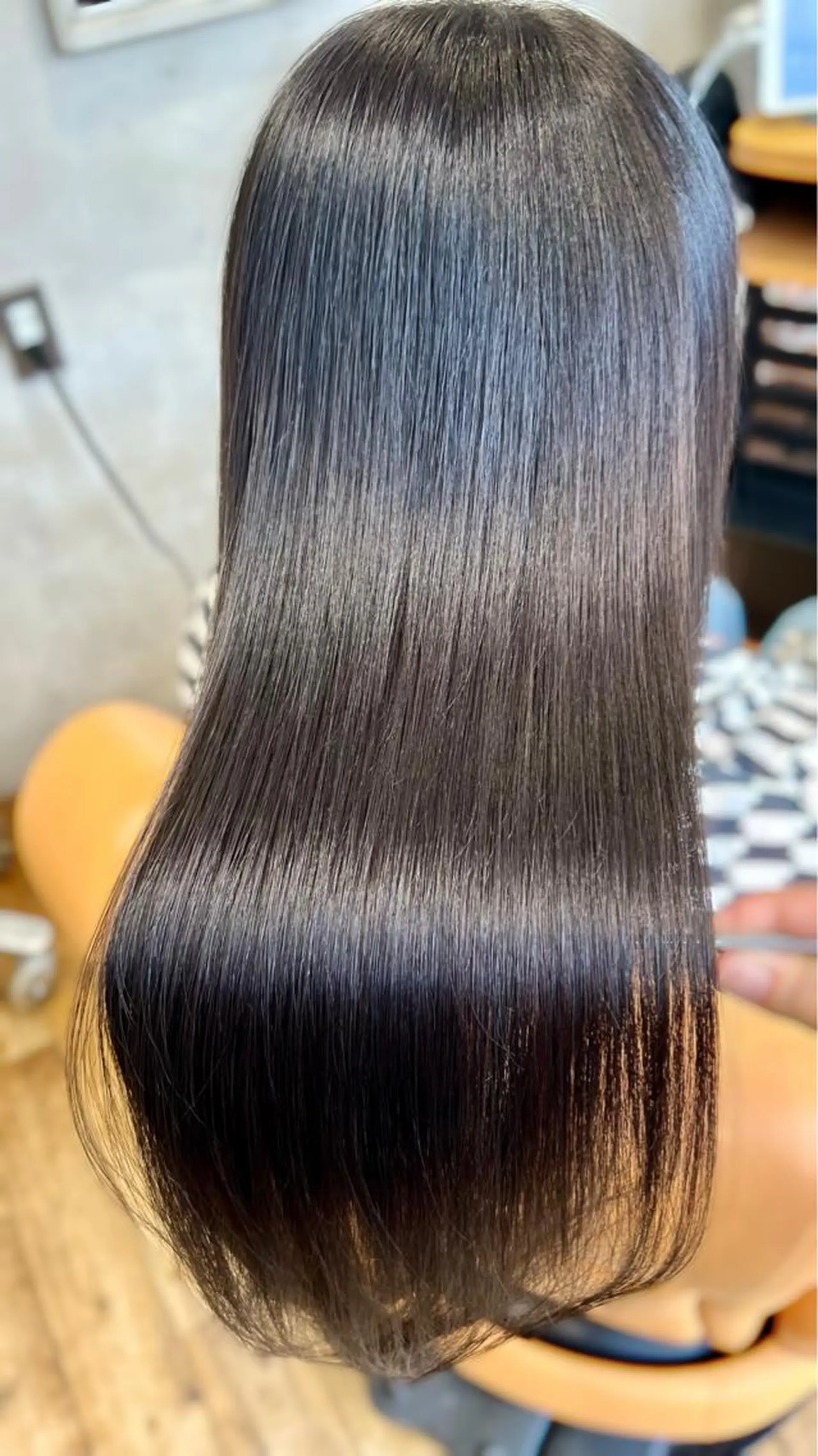 ロング カラー パーマ イルミナカラー 髪質改善 韓国風ヘア 縮毛矯正 トリートメント 美髪ヘッドスパ🫧 西山紗奈江💆♀️のヘアスタイル