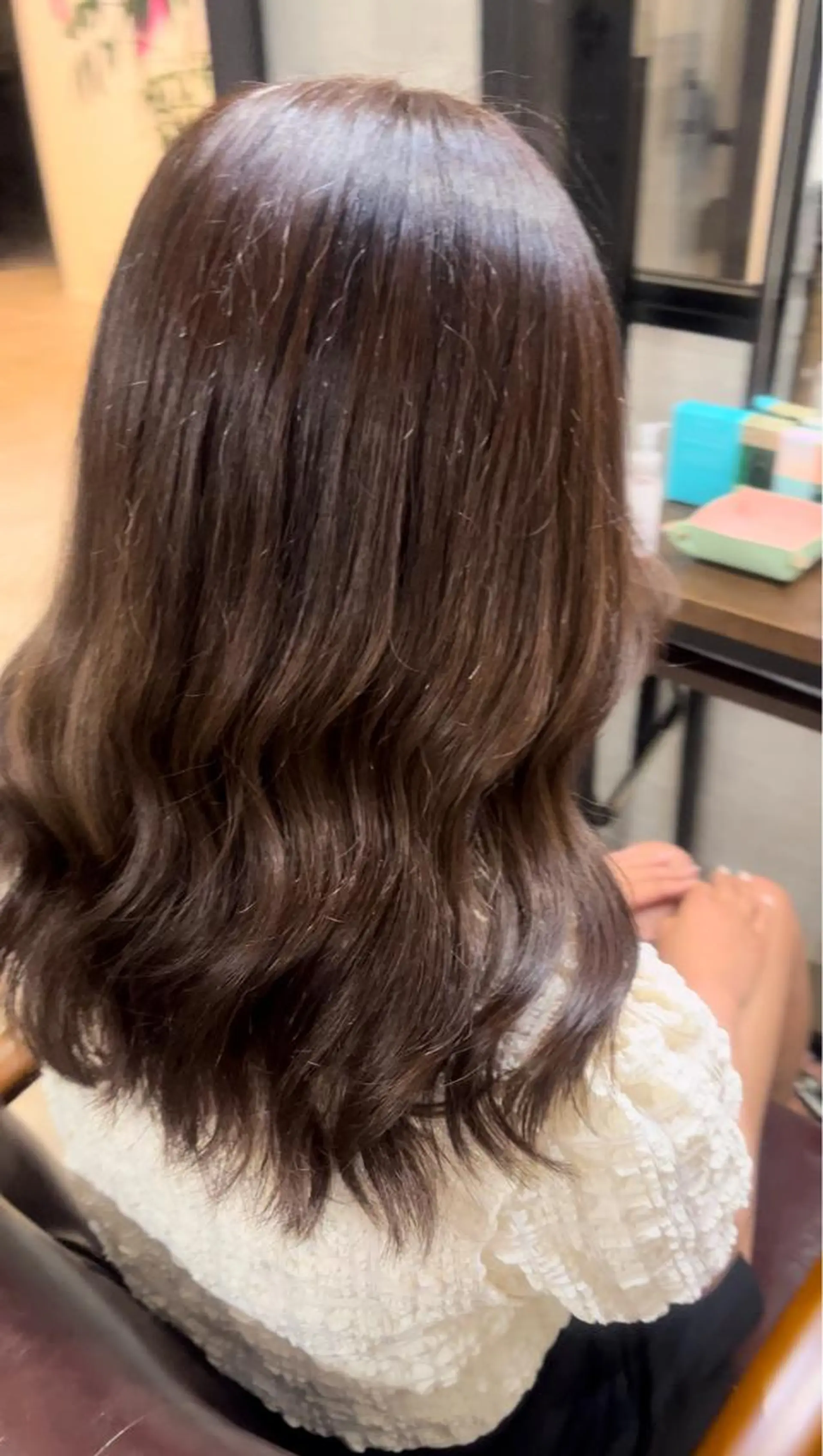 ロング カラー ブラウンカラー ピンクカラー ピンクブラウン 🫧ぷる艶カラー🫧 Yuubi🦩のヘアスタイル