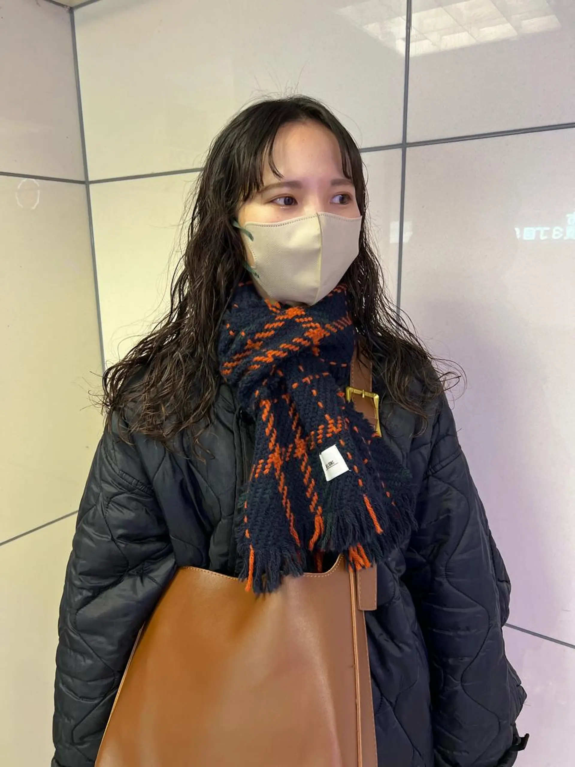 ロング パーマ 舟橋耀/ブリーチカラ ー/レイヤーカットのヘアスタイル