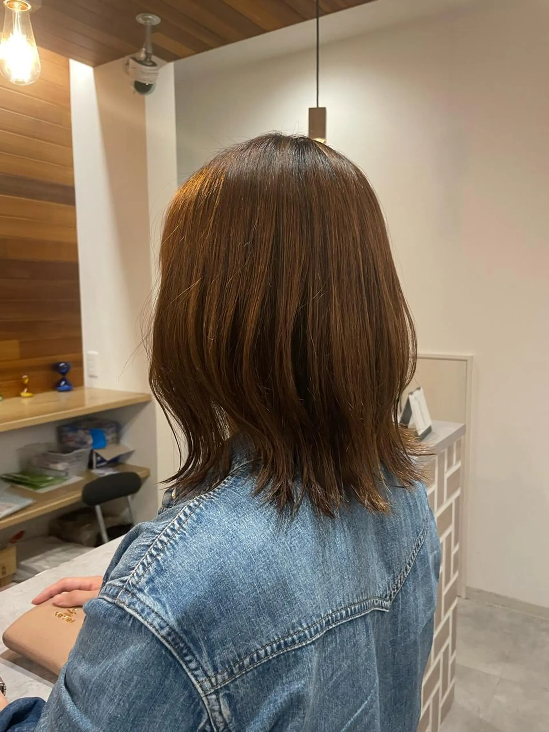 ミディアム パーマ 山越 美裕樹のヘアスタイル