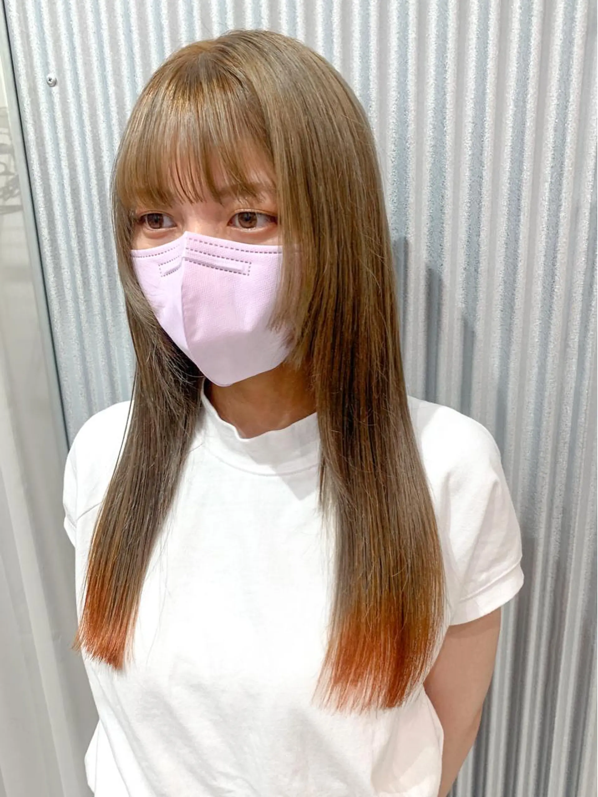 ロング カラー ヘアアレンジ ブリーチ ヘアカラー トリートメント yuka .のヘアスタイル