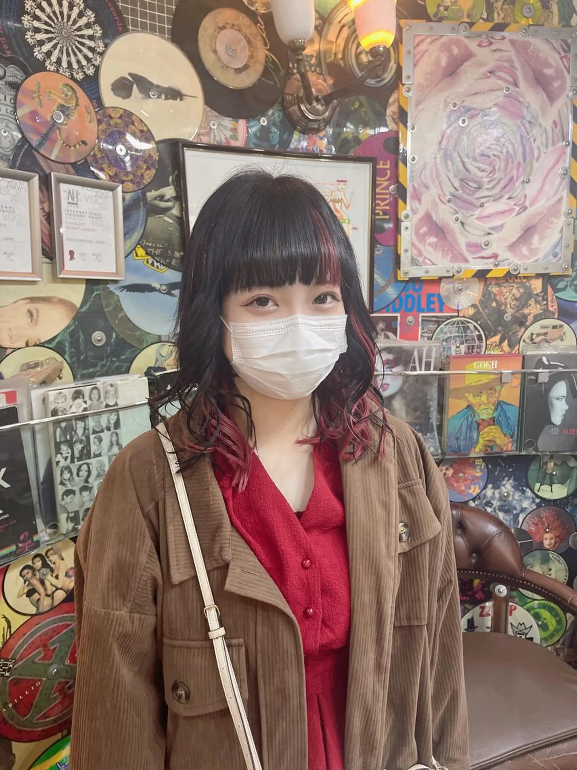 ミディアム カラー ヘアアレンジ エクステ 🌈派手髪エクステ ブレイズ🌈ひろとのヘアスタイル