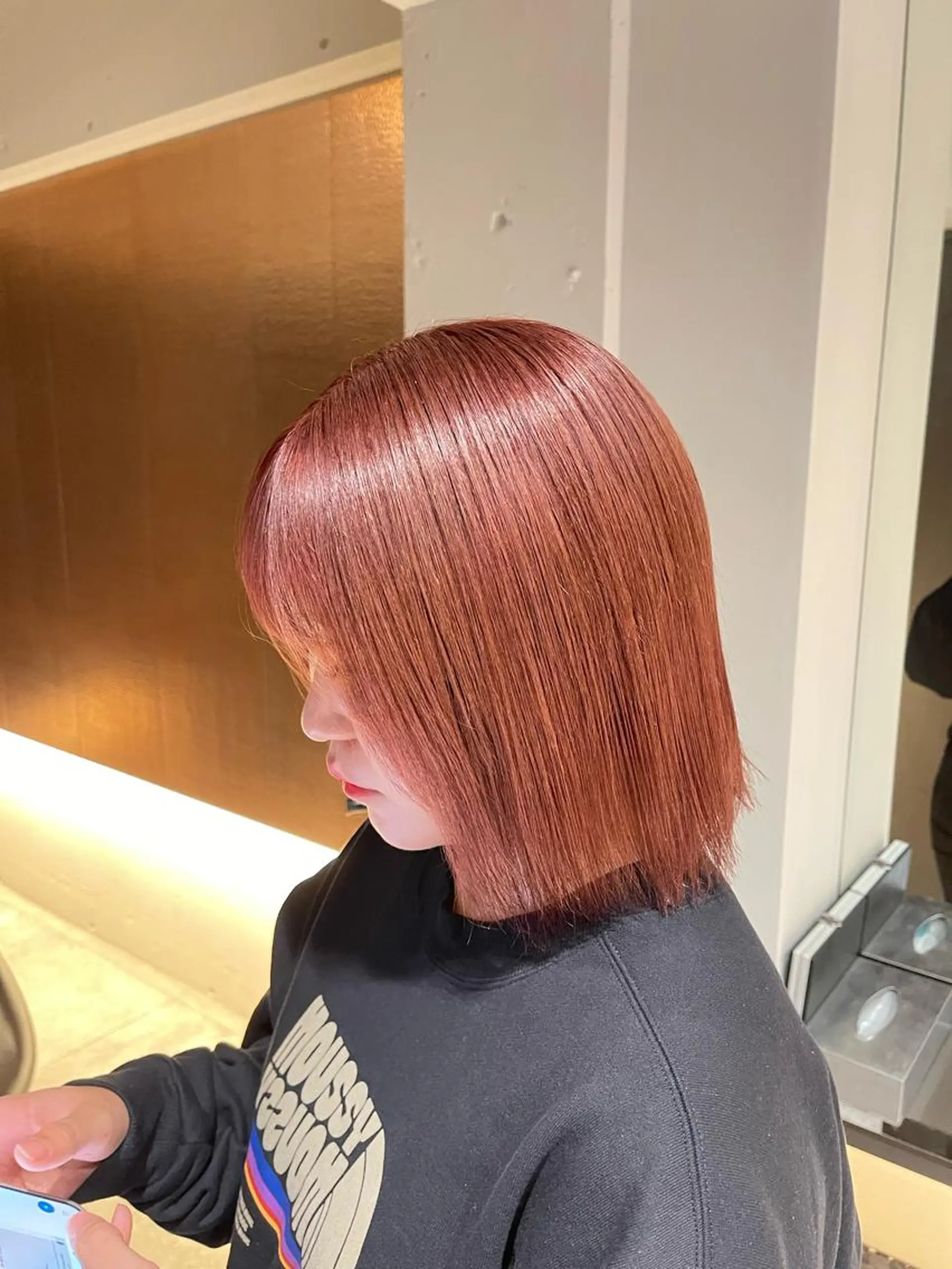 ショート ピンクブラウン Vale YUSUKEのヘアスタイル