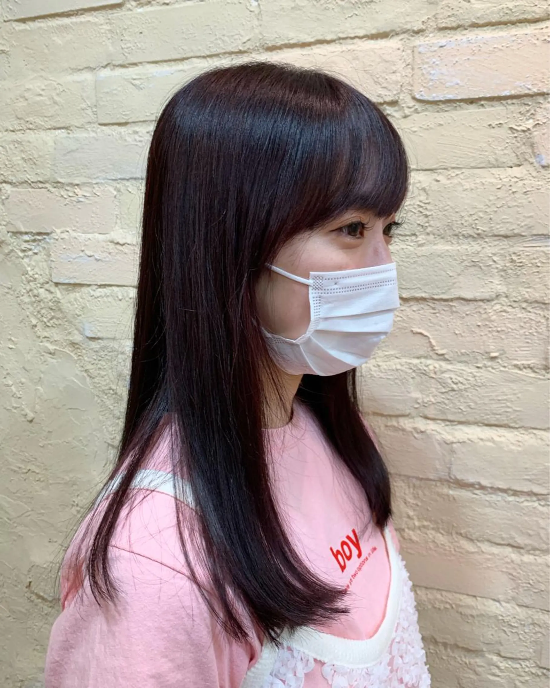 ロング カラー カワサキ マホのヘアスタイル
