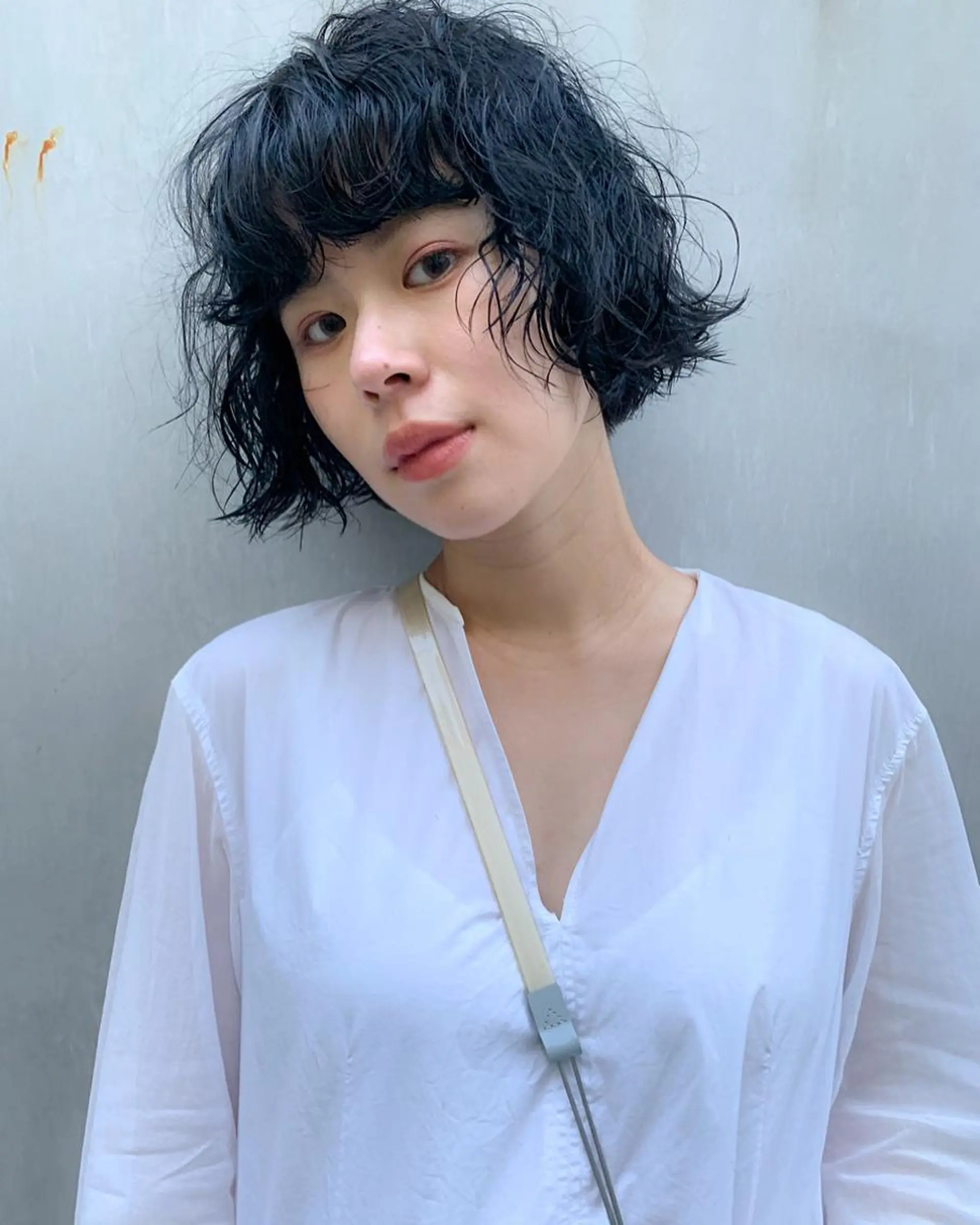 ショート パーマ 切りっぱなしボブ ショートボブ ハンサムショート ベリーショート ボブ Spiel所属・Spiel KOMOのヘアスタイル