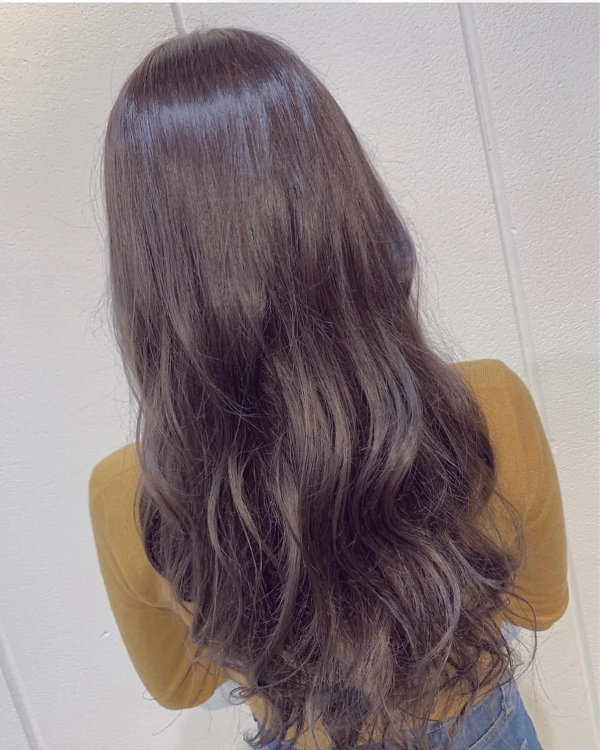 ロング カラー アッシュ ラベンダーカラー ラベンダーアッシュ Lolonois梅田 /Okazaki:)のヘアスタイル