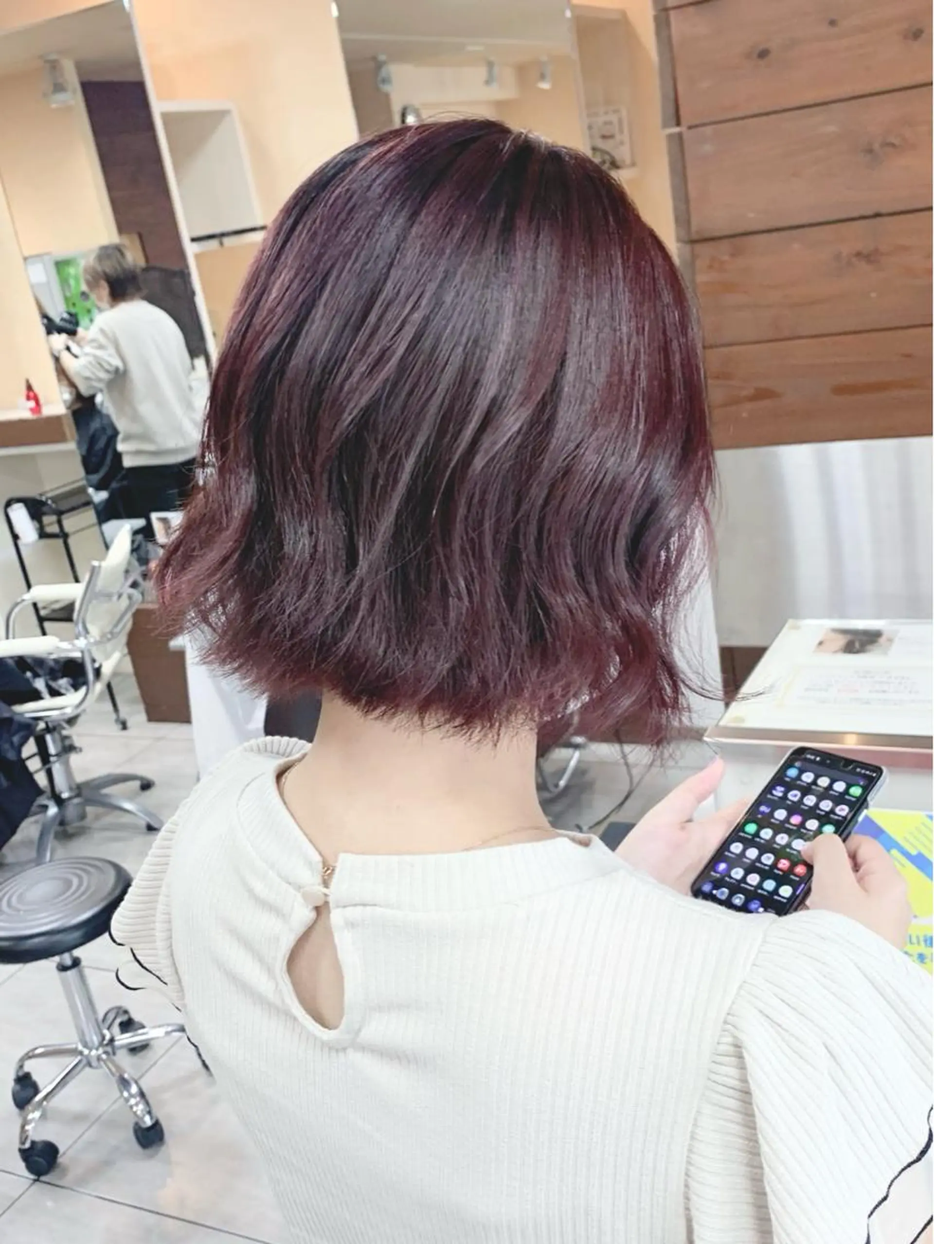 ミディアム ヘアカラー 🫧艶髪カラー🫧 森本くるみのヘアスタイル