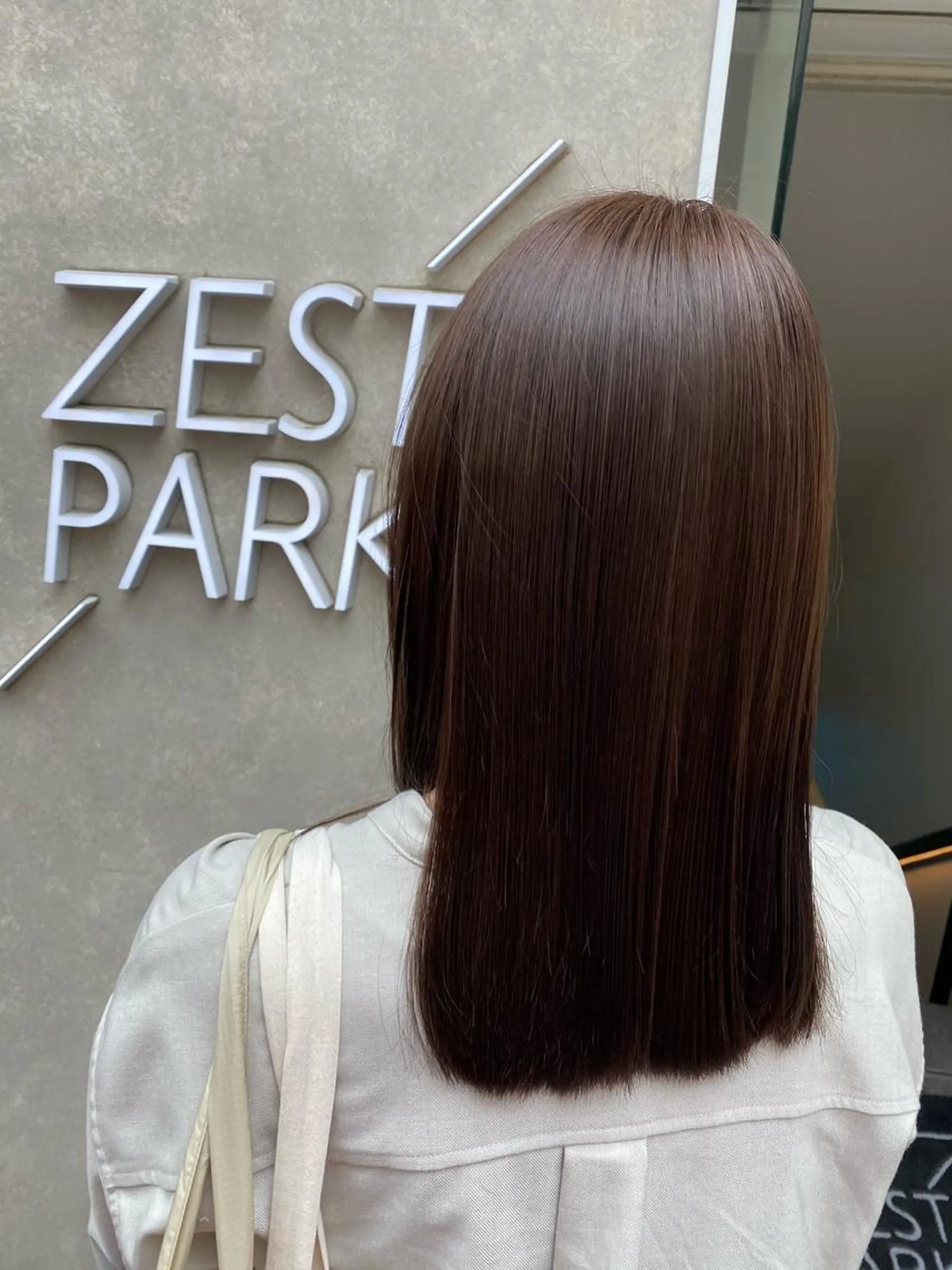 セミロング 顔周りカット/透明感 カラー✂️MEIのヘアスタイル