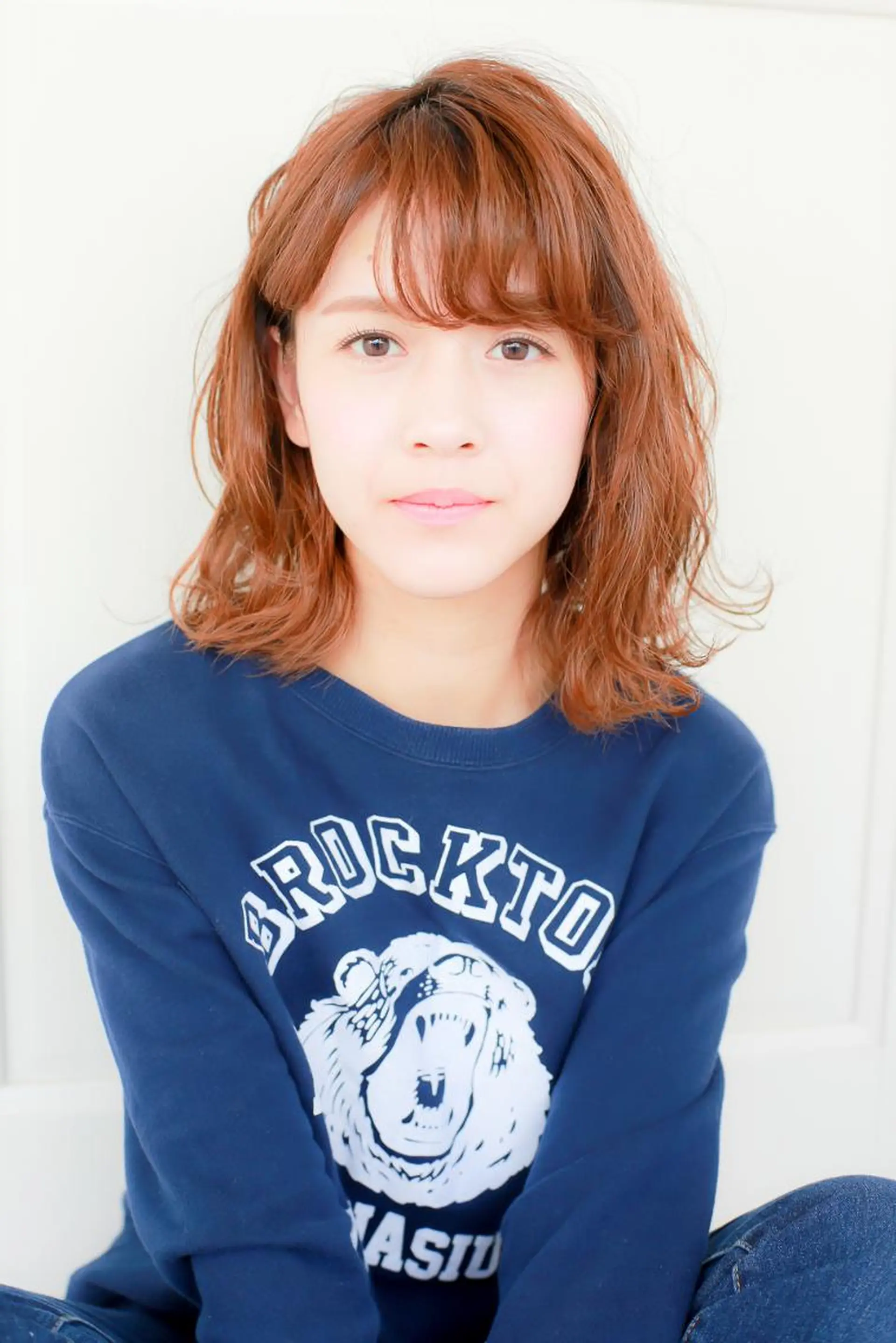 ミディアム 伸ばしかけ 外ハネヘア a-granz 住吉店のヘアスタイル