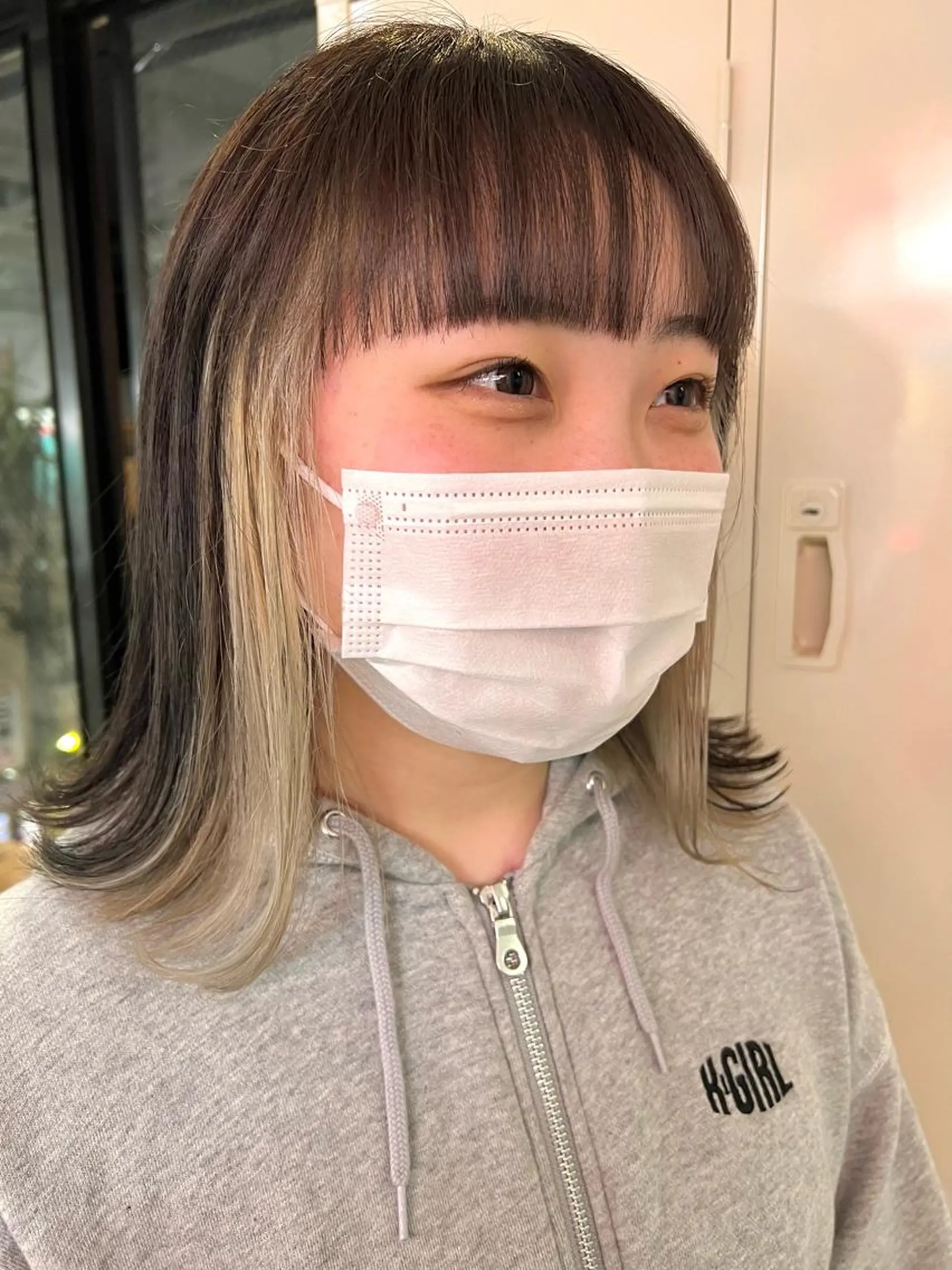 ショート カラー ヘアアレンジ 🧨ブリーチー×ボブ レイヤー💎じゅえるのヘアスタイル