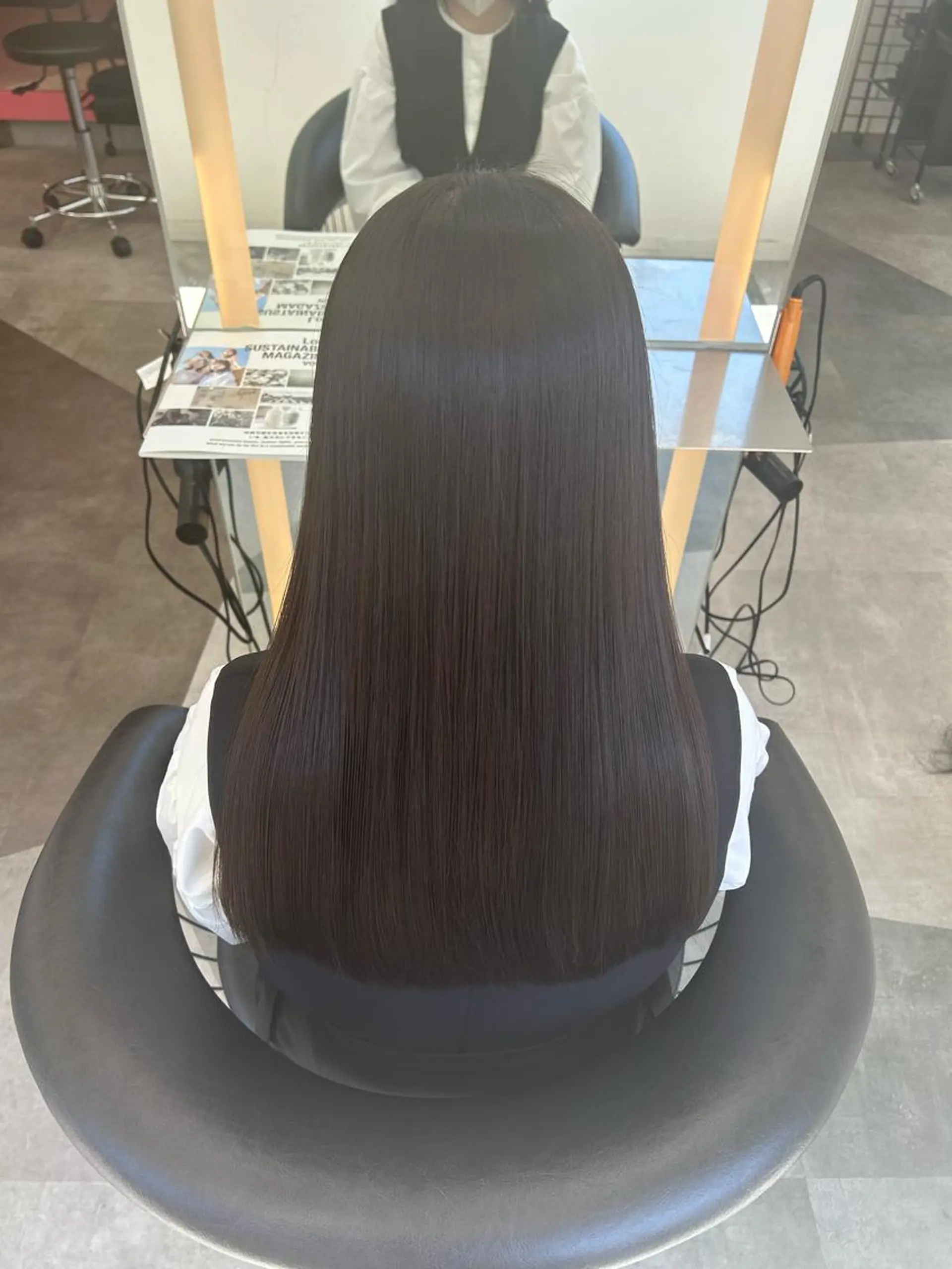 カラー カット ヘアカラー 縮毛矯正 トリートメント 莉乃/縮毛矯正/髪質 改善/艶カラーのヘアスタイル