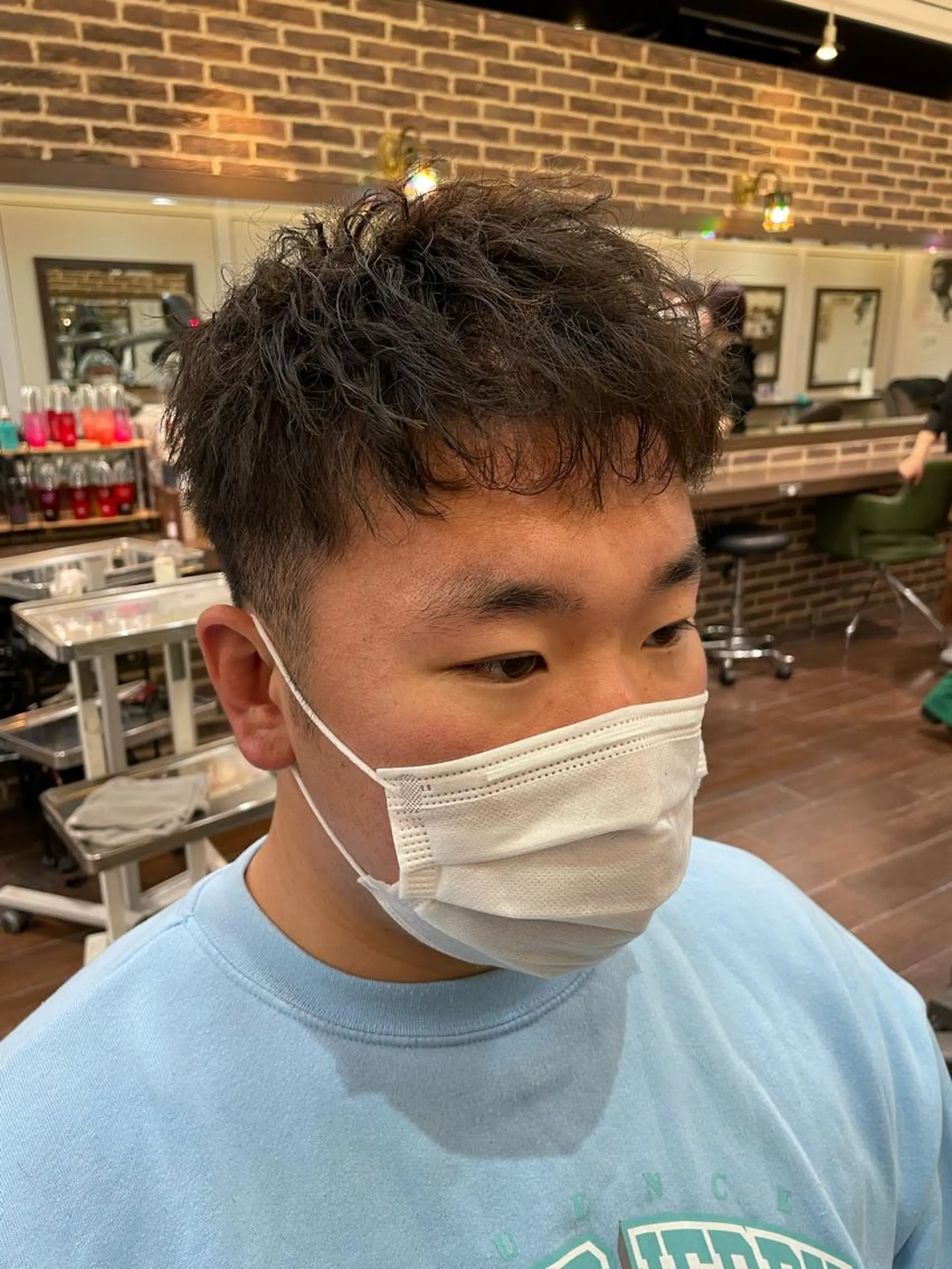 パーマ メンズ レディースカット いからしゆうたのヘアスタイル