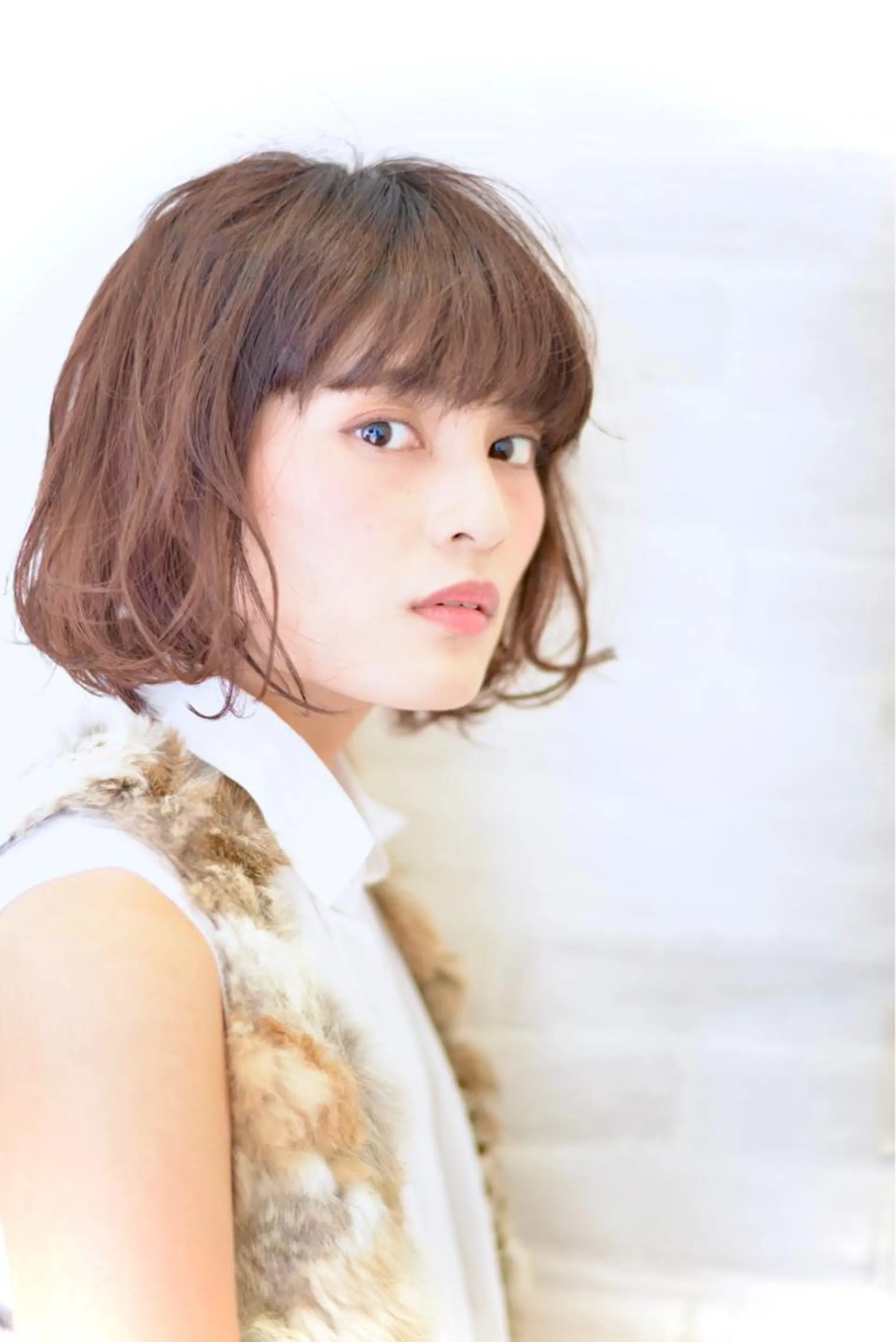 ショート ミディアム カラー パーマ ヘアアレンジ 【白髪ぼかし 専門GBG】自由が丘のヘアスタイル