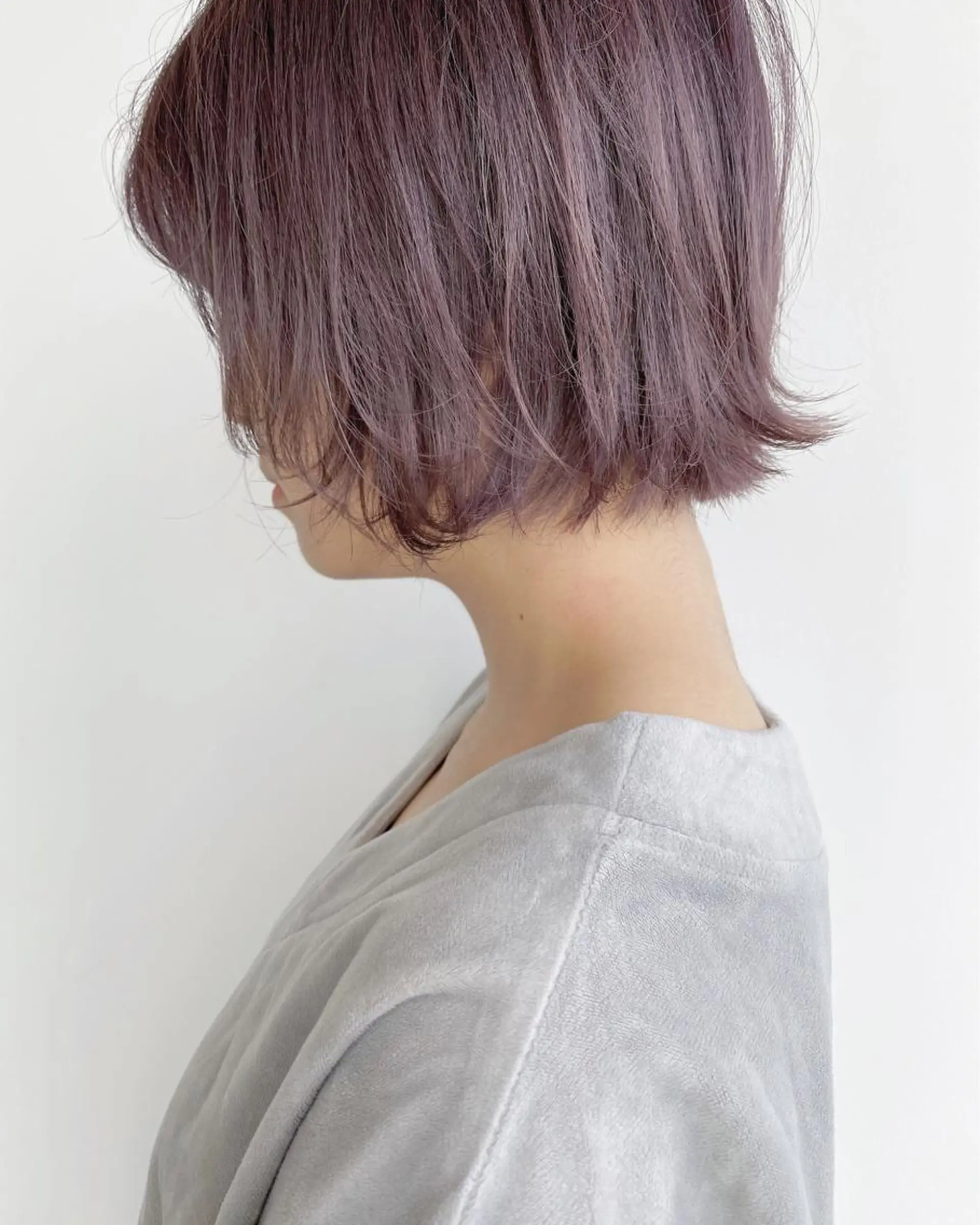 ショート パープルカラー ୨୧柔らかいカラー nozomi ୨୧のヘアスタイル