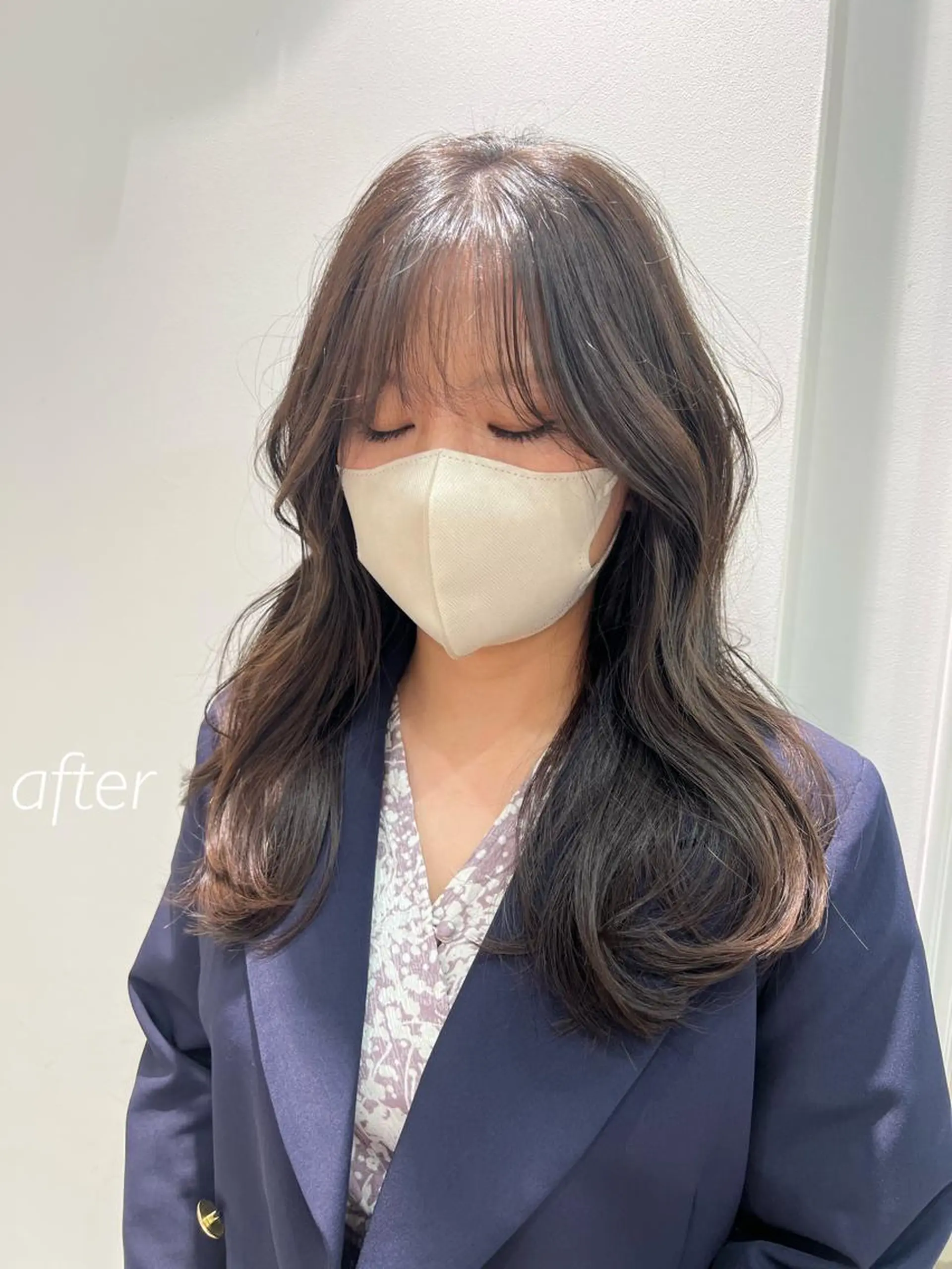 セミロング カラー ✨まとまるボブ/ 切りっぱなし/ユキナのヘアスタイル