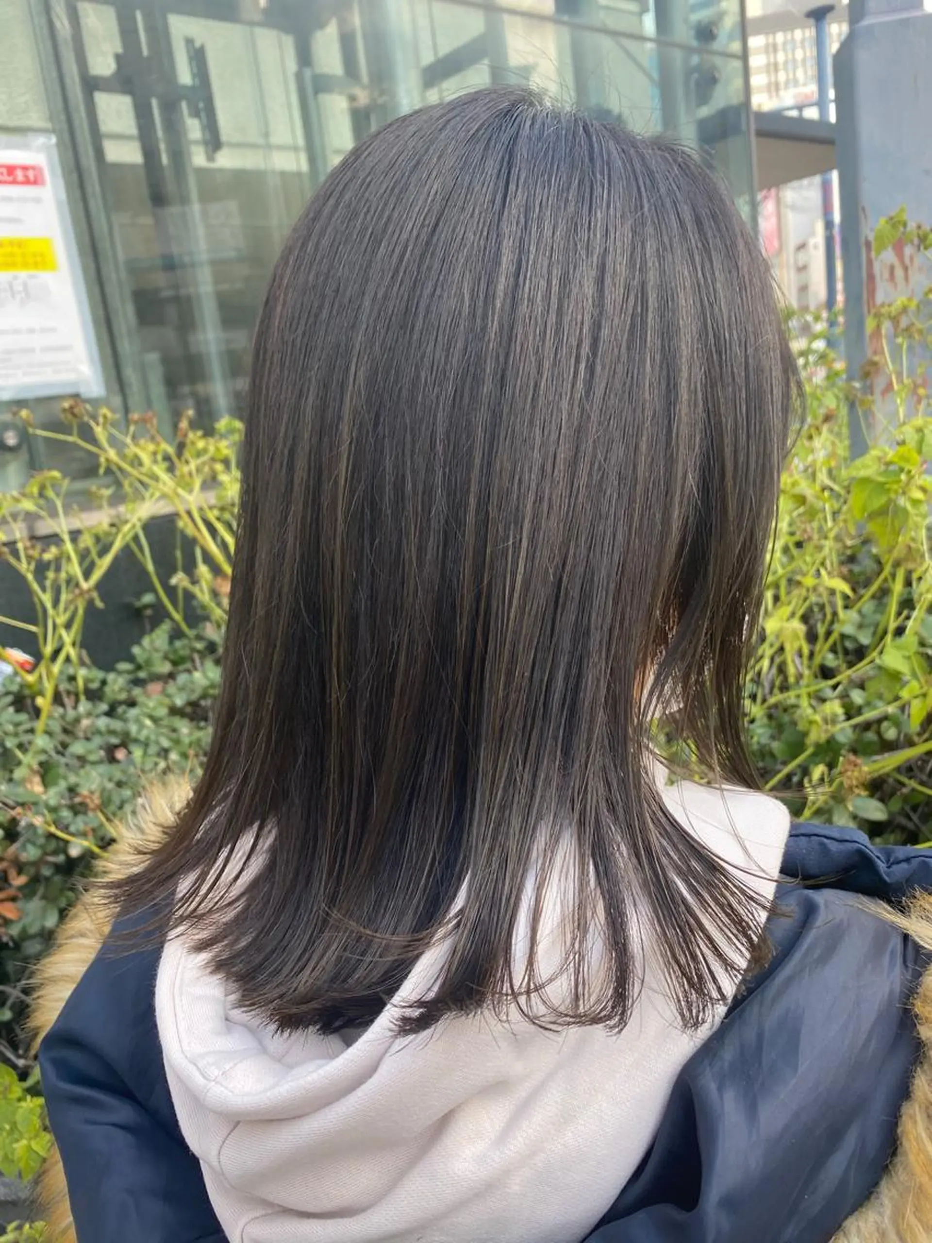 ミディアム カラー カット ヘアカラー トリートメント 菅村 勇亮のヘアスタイル
