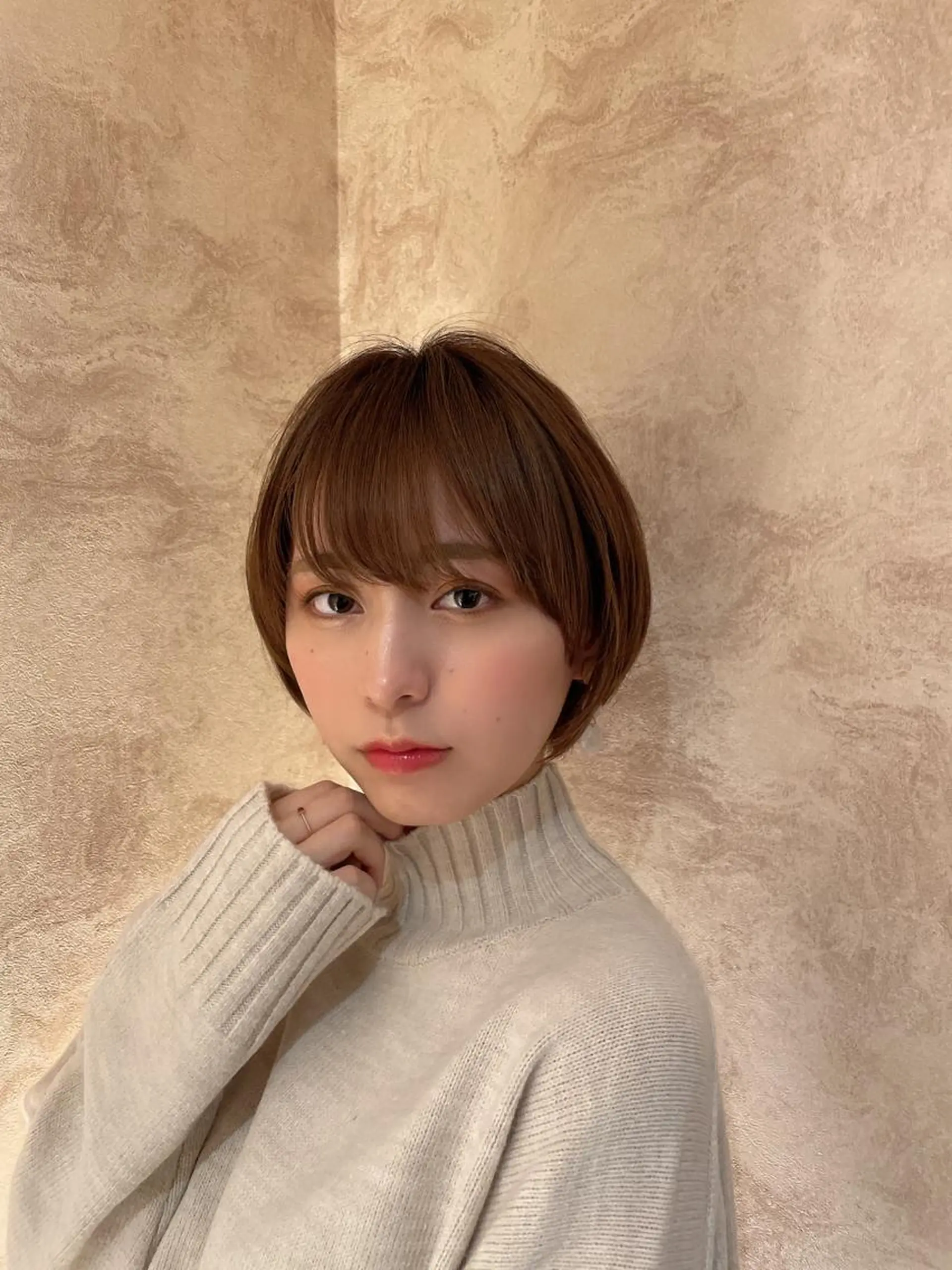 ショート カラー 縮毛/ショート/ ボブ/レイヤー/小原のヘアスタイル