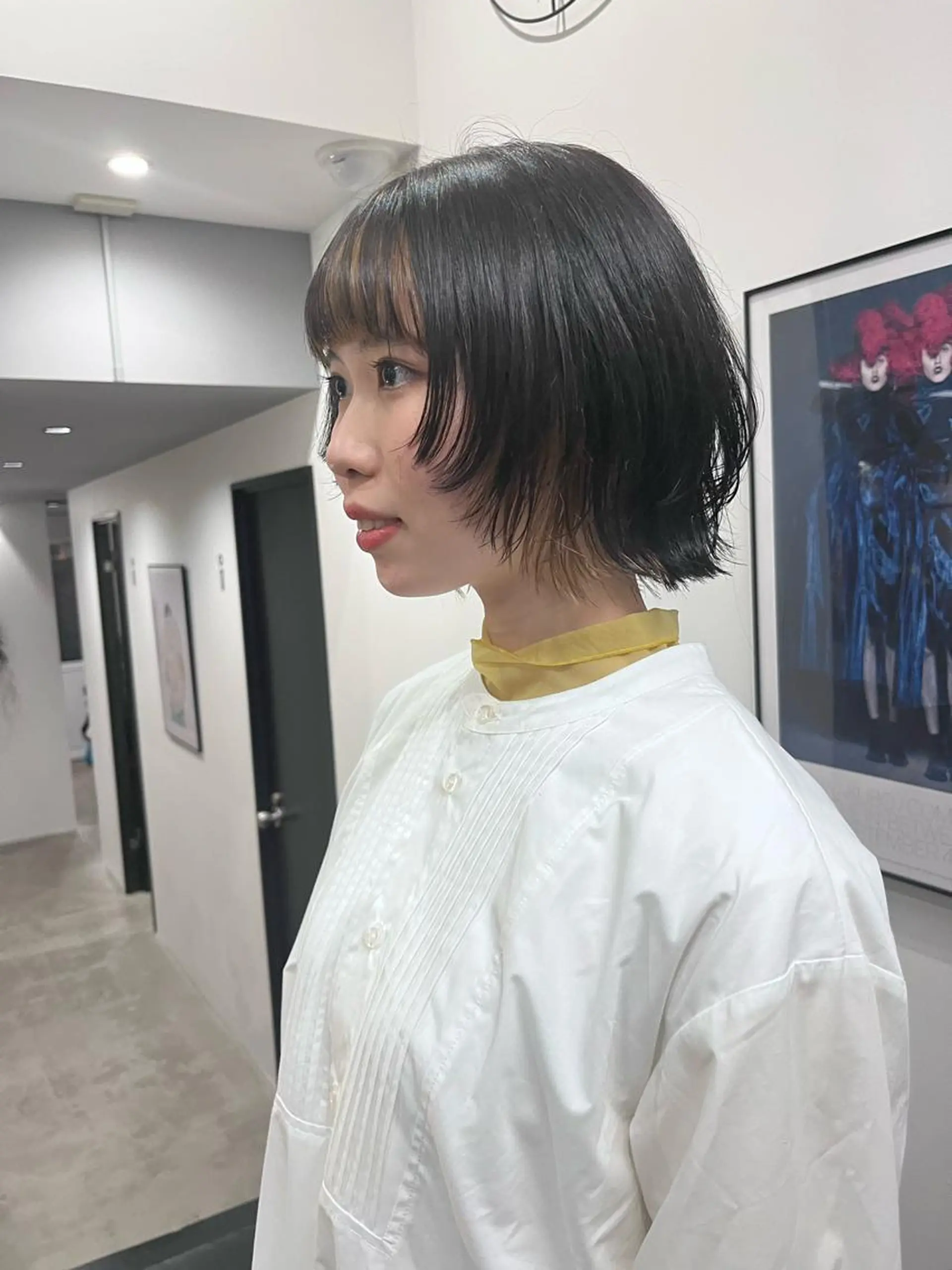 ミディアム カラー インナーカラー 似合わせパーマ/ 山本銀次郎のヘアスタイル