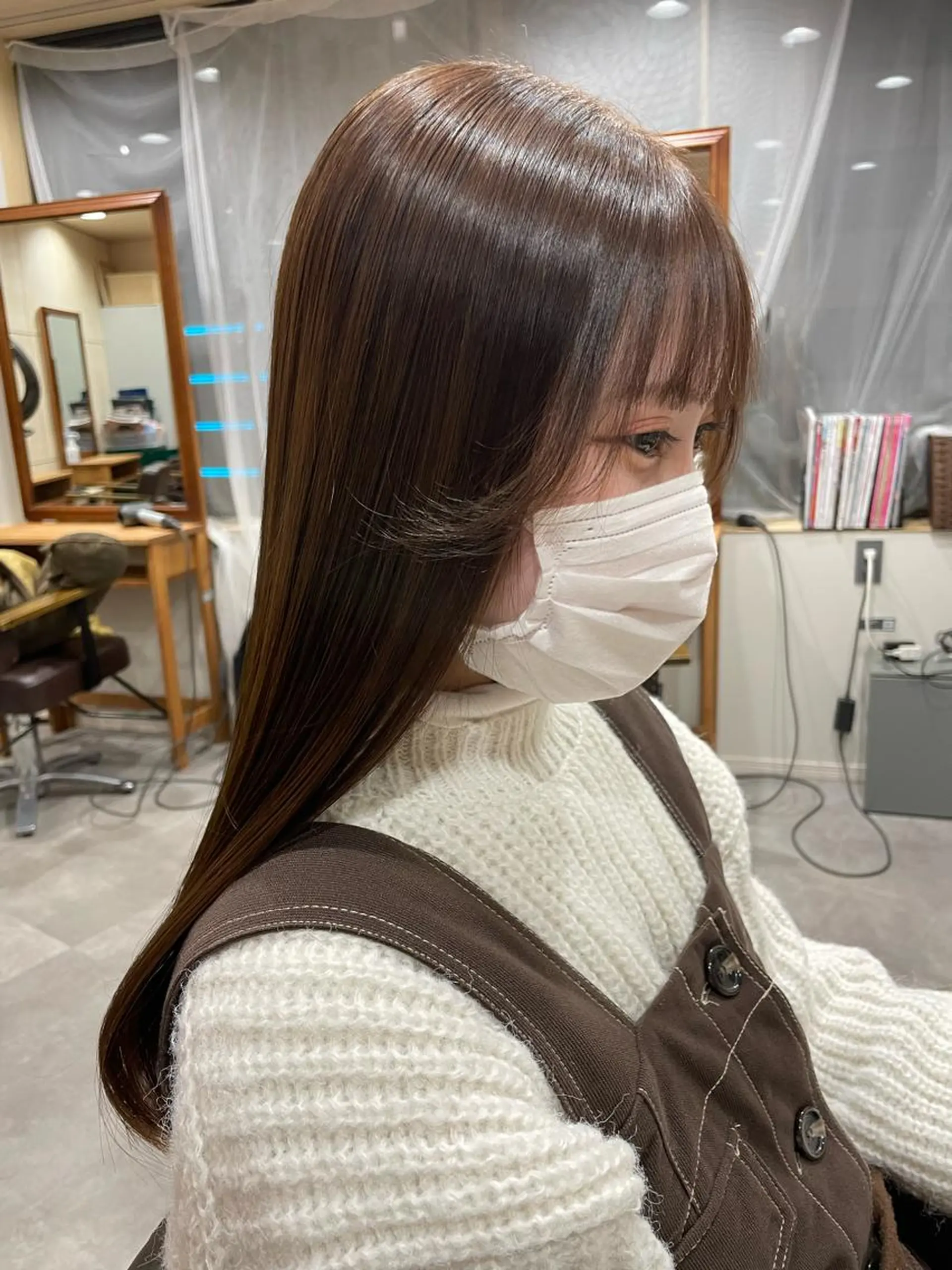 ロング カラー ヘアアレンジ ミズタ マイのヘアスタイル