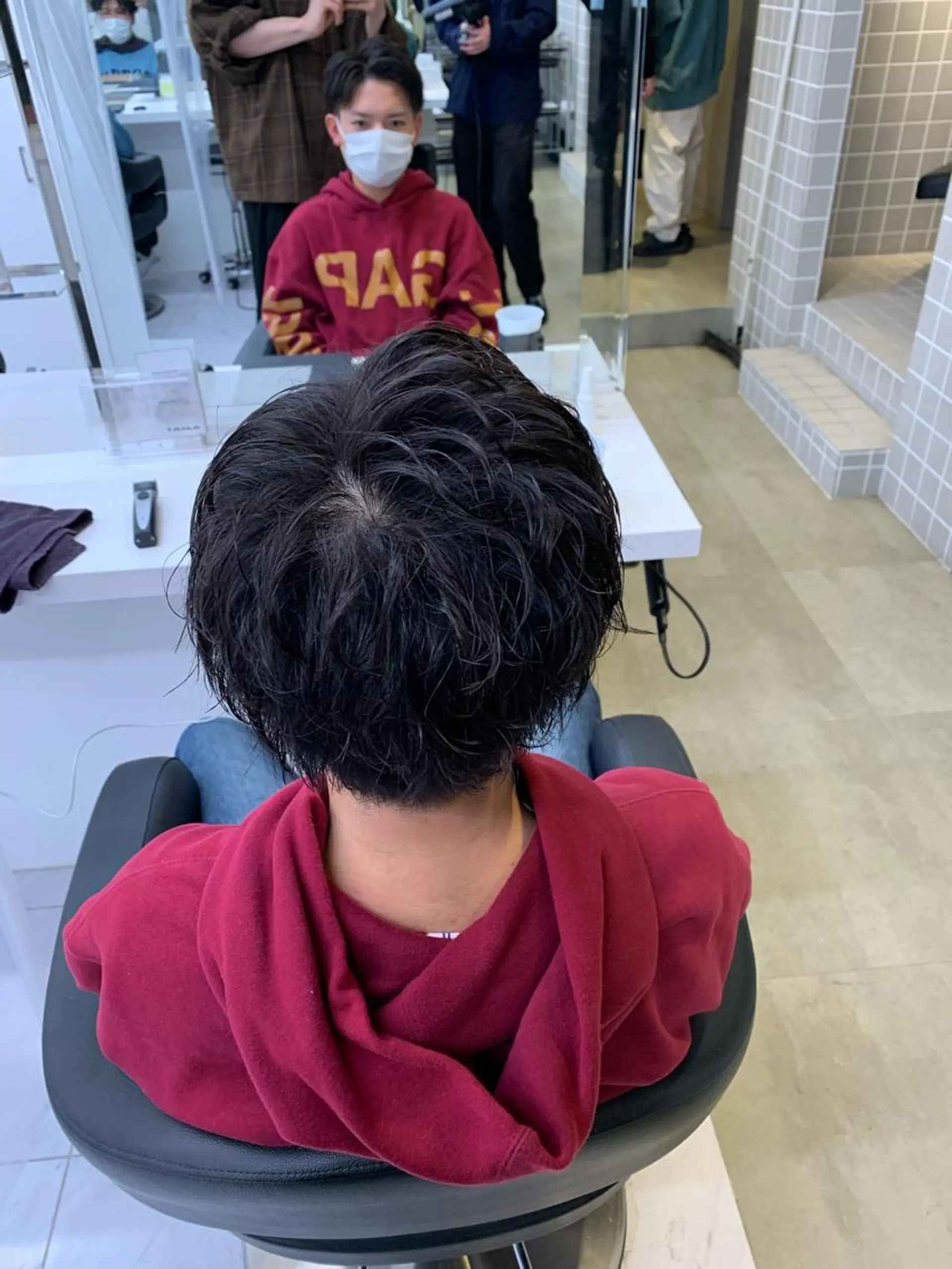 ショート カラー パーマ メンズ メンズパーマ特化 TAIGAのヘアスタイル