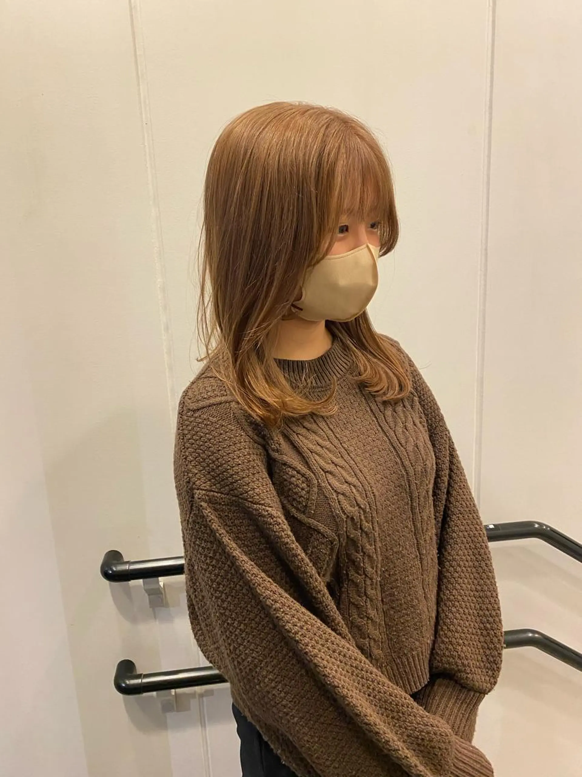 セミロング 福島 立也のヘアスタイル