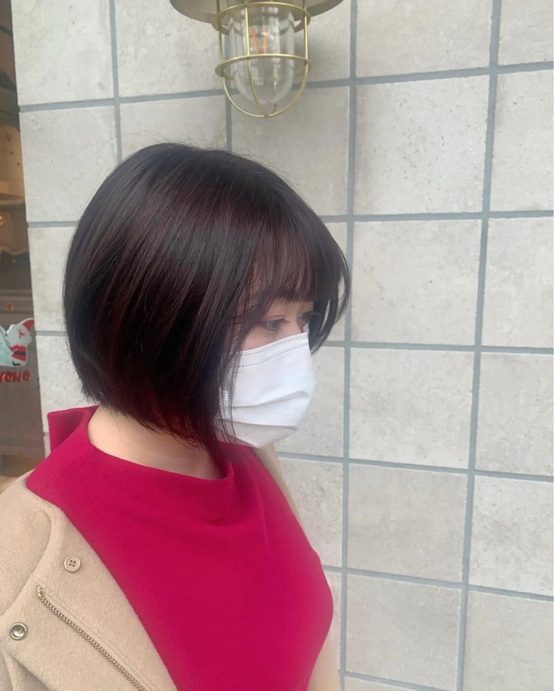 ショート カラー ヘアカラー トリートメント Aya/四条烏丸/ インナーカラーのヘアスタイル