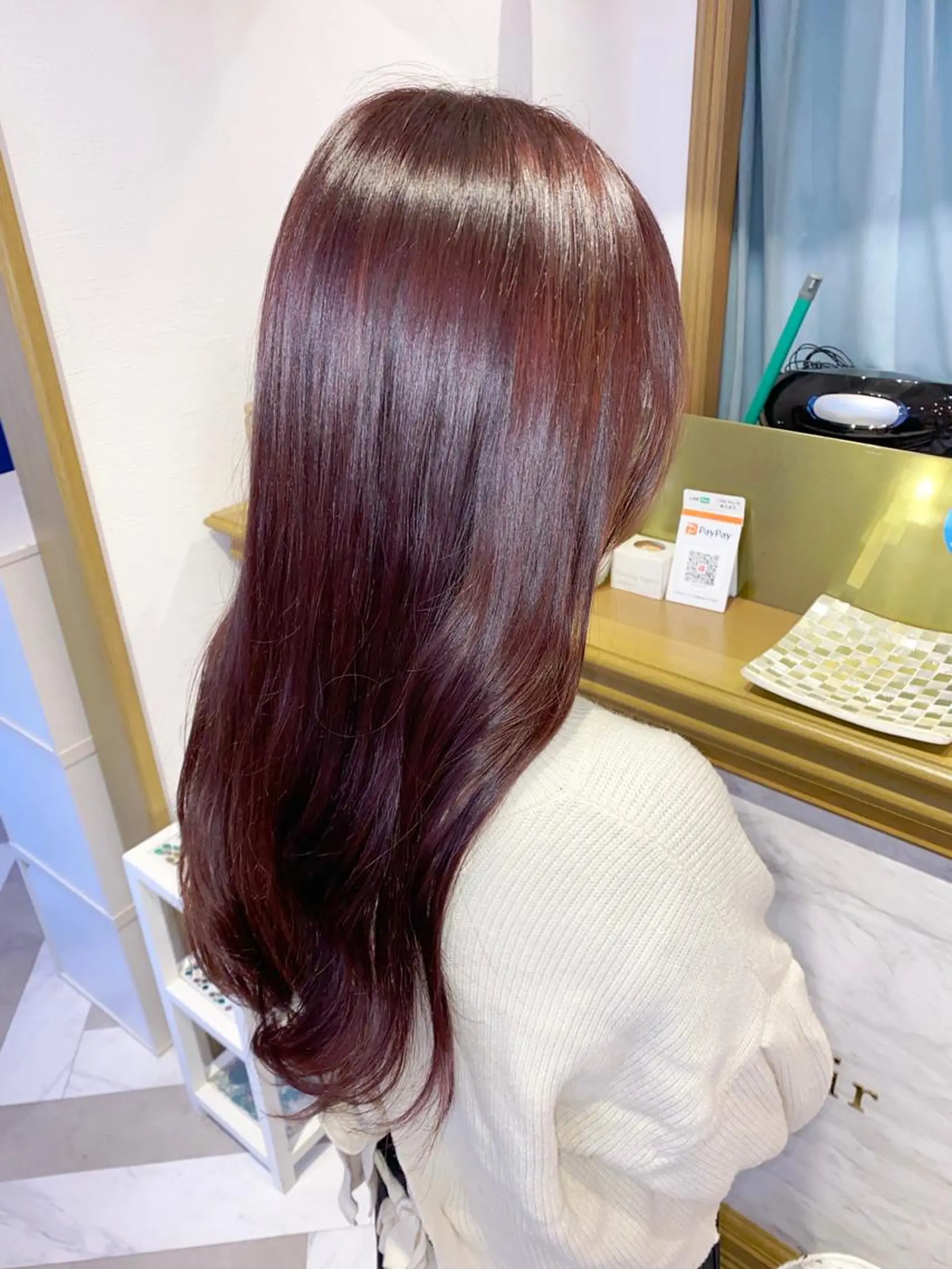 セミロング カット ヘアカラー トリートメント レイヤーカット /透明感カラー西田のヘアスタイル