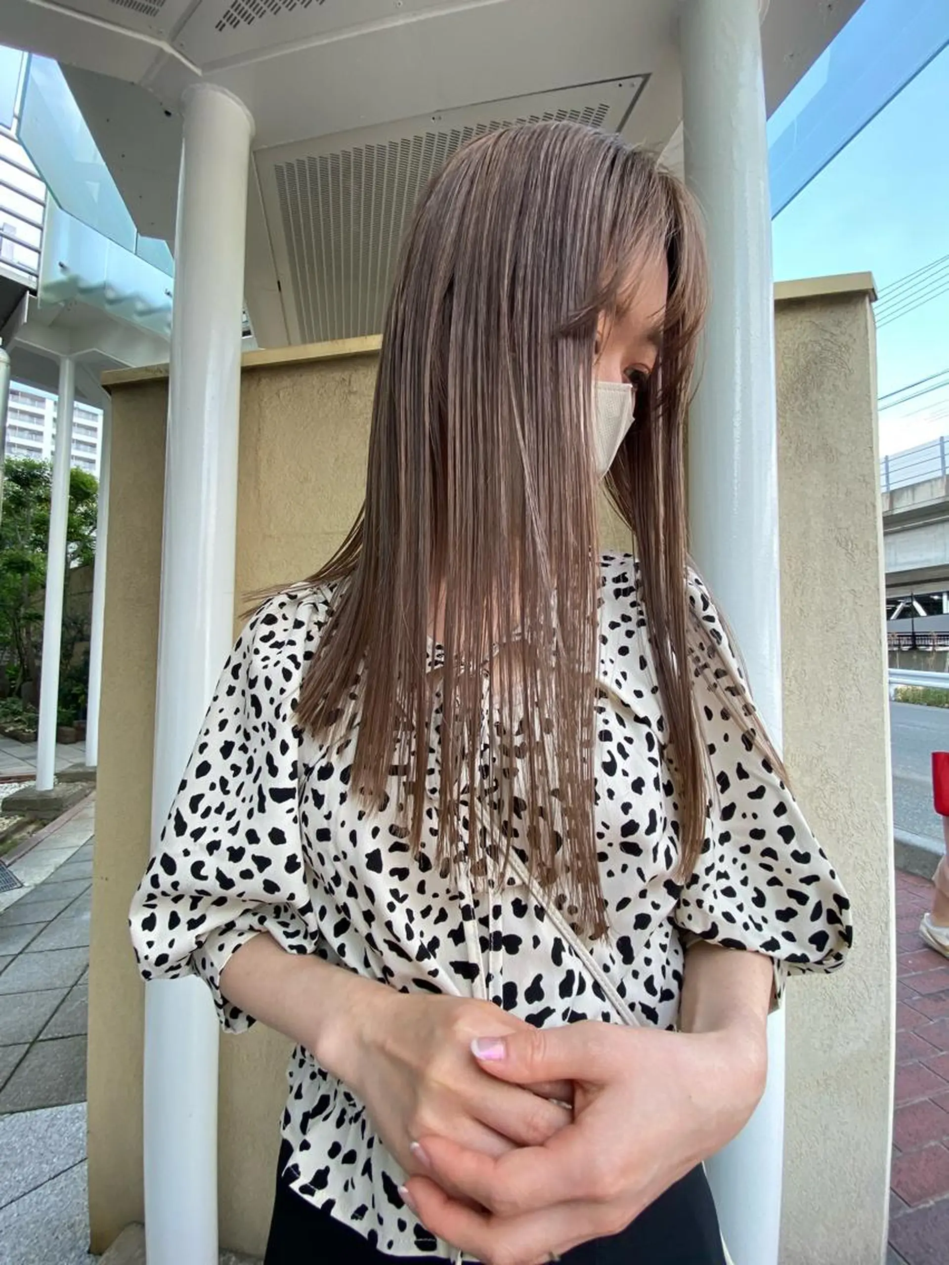 ロング カット ヘアカラー トリートメント Musiiik hairのヘアスタイル