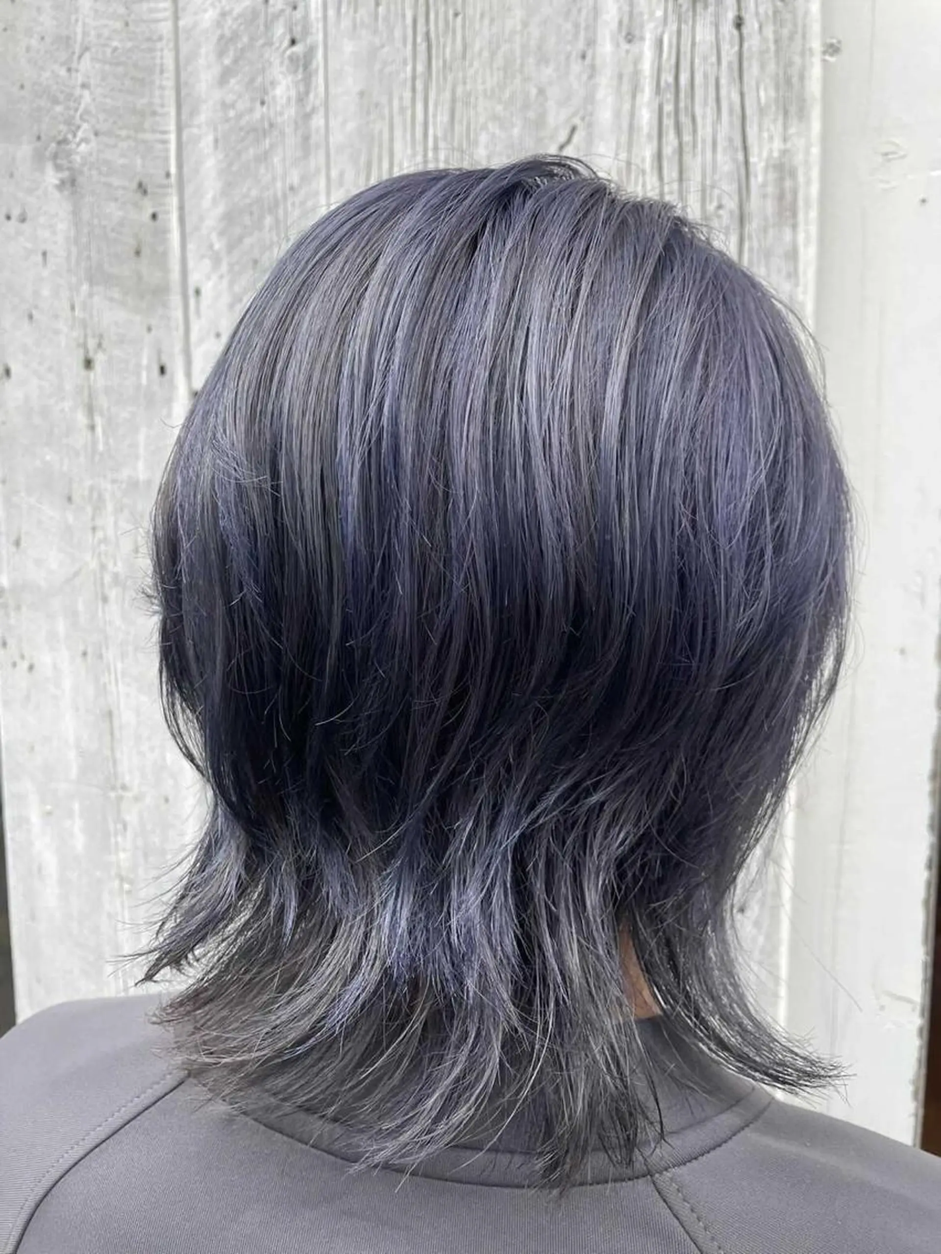 ミディアム カラー 縮毛矯正 滝沢尚起のヘアスタイル