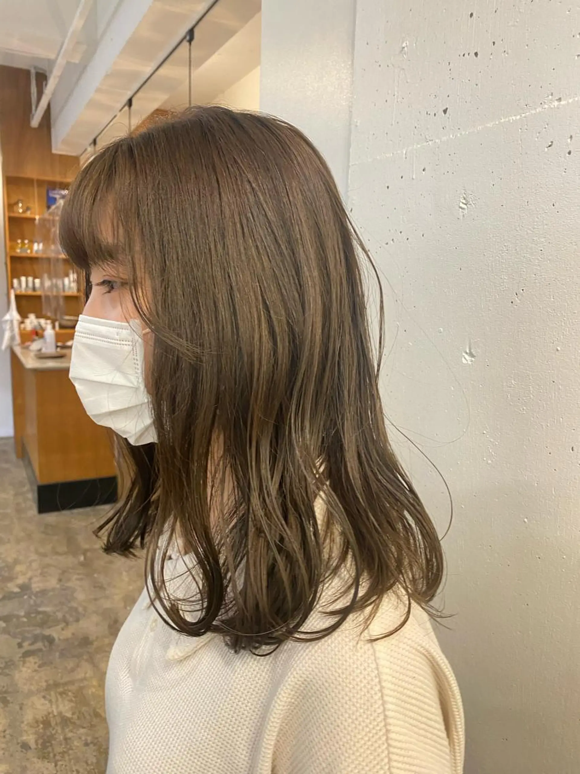 ミディアム カット ヘアカラー 田口 樹理のヘアスタイル