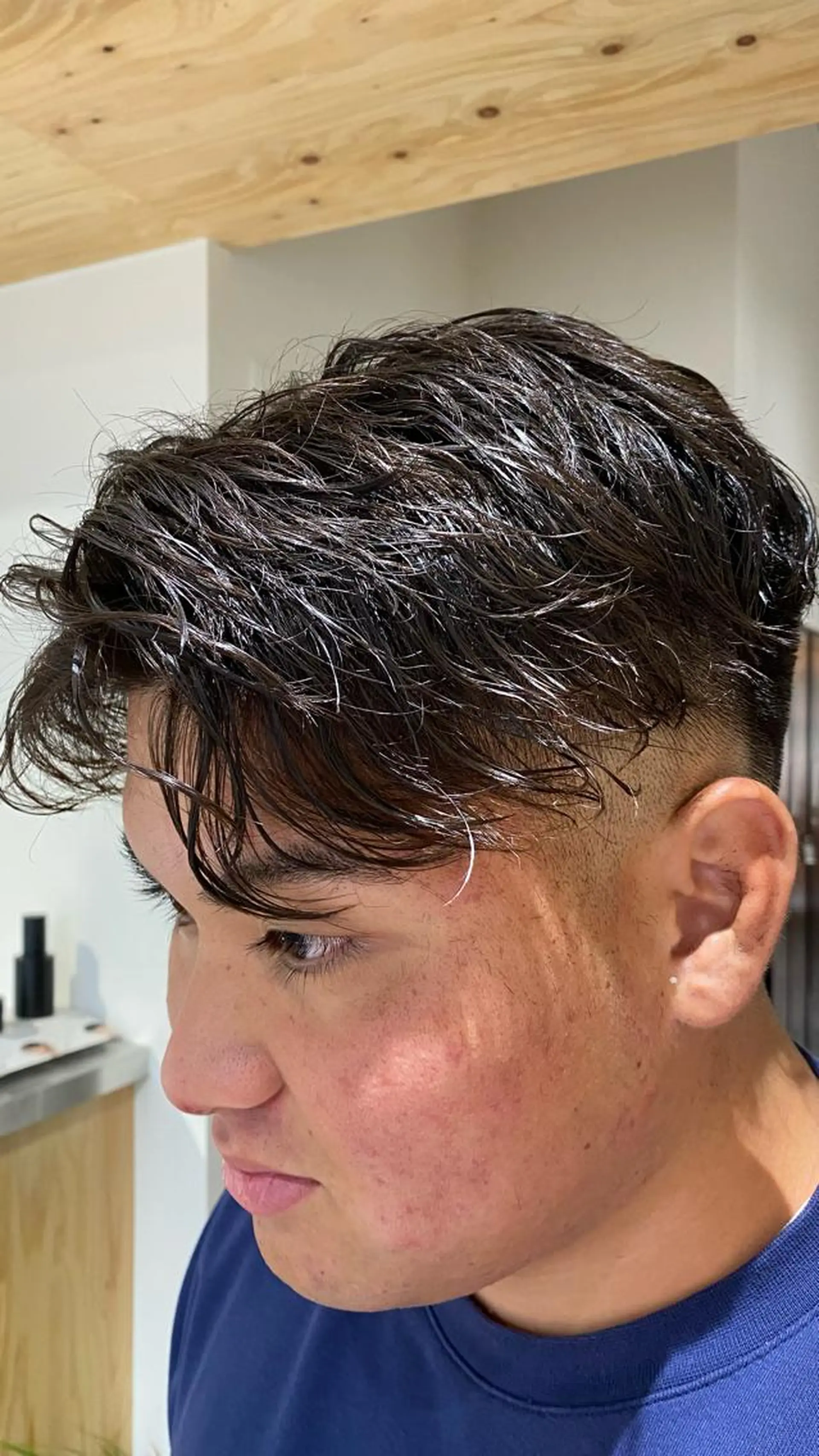 パーマ メンズ キッズ カット パーマ トリートメント ヘアセット メンズブリーチカラー /パーマ ごーた立川のヘアスタイル