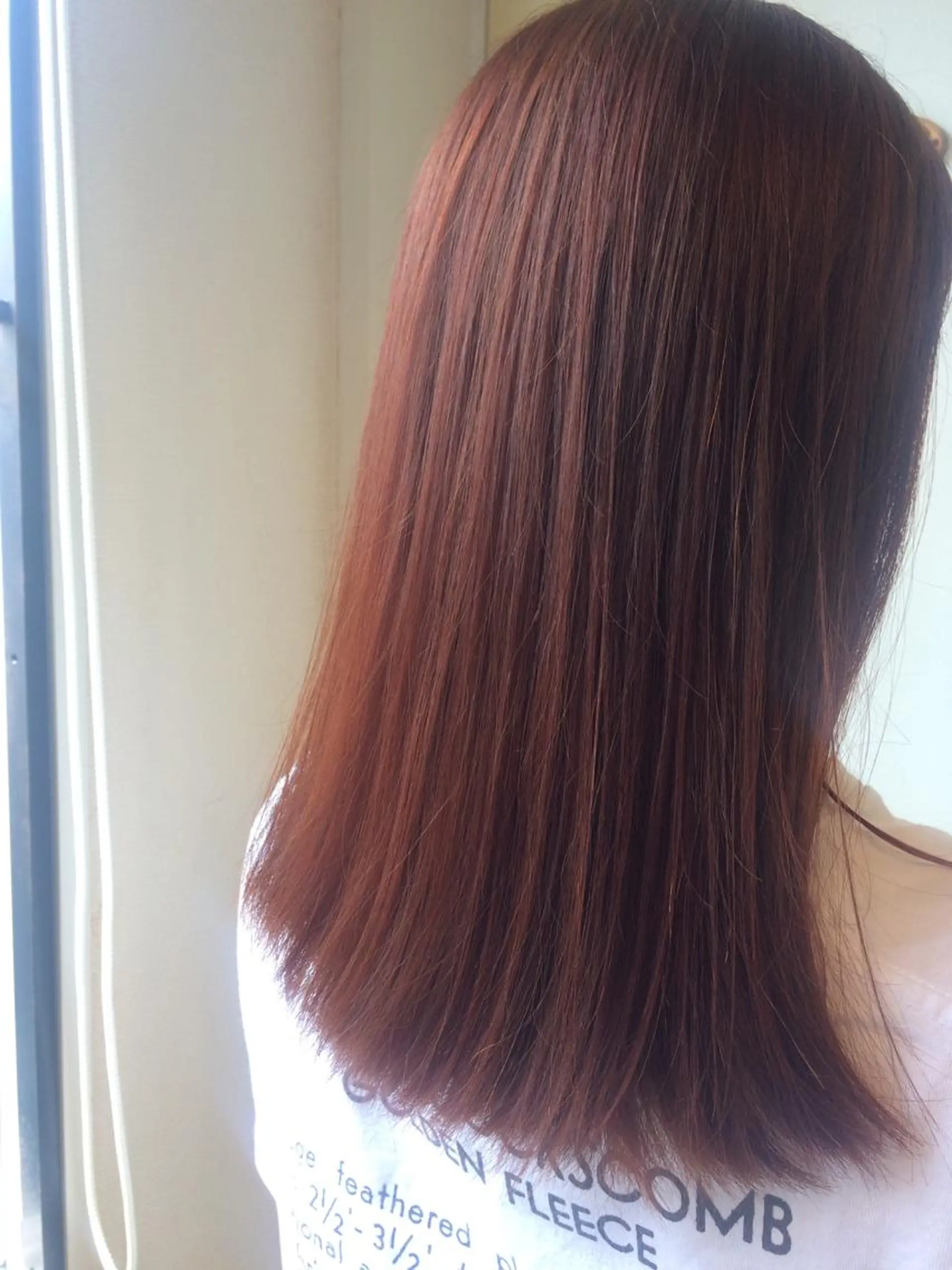 ミディアム カラー ブラウンカラー オレンジ オレンジブラウン 髪質改善/練馬/ ASUKAのヘアスタイル