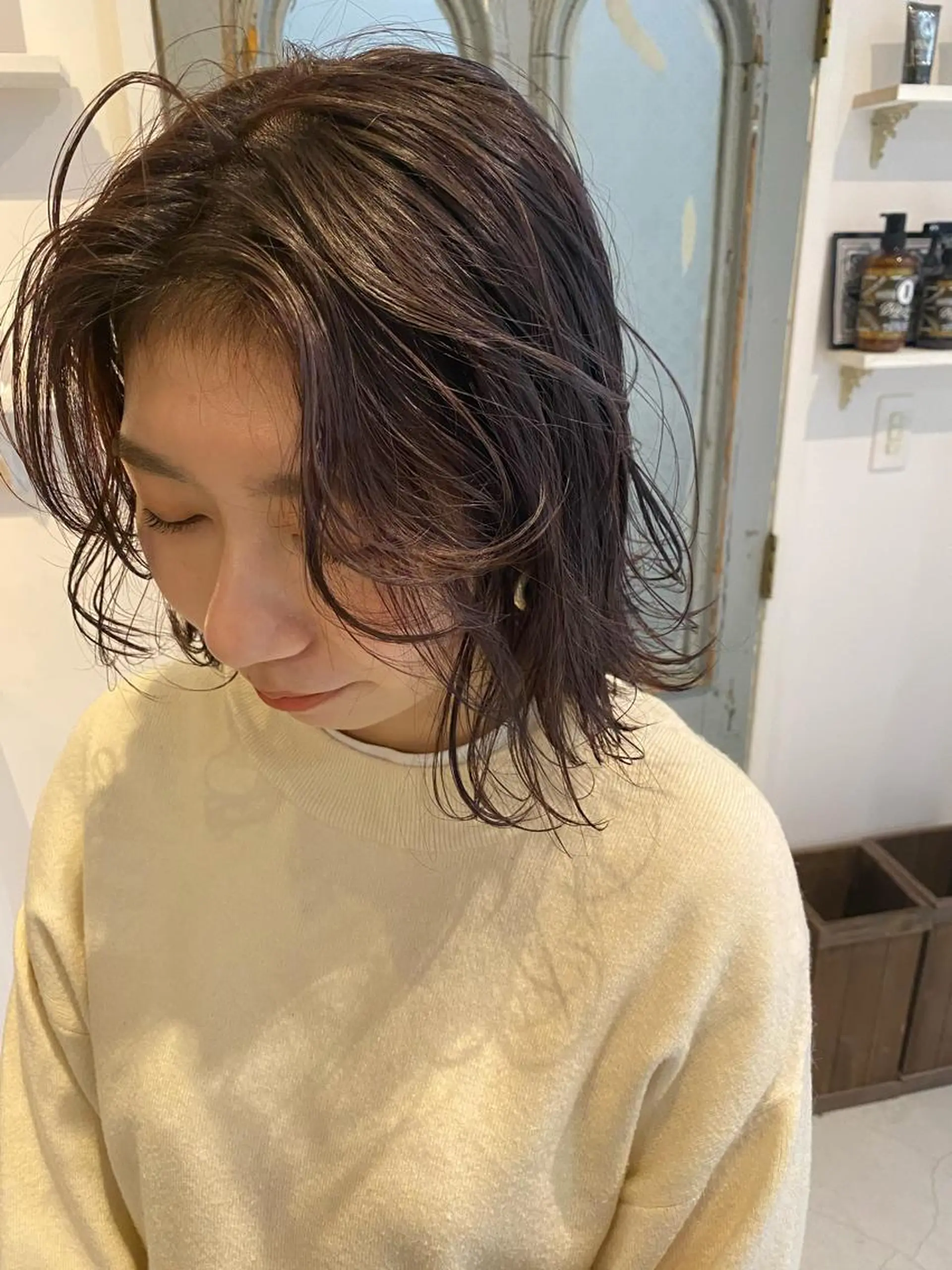 ミディアム カラー vixus mamiのヘアスタイル