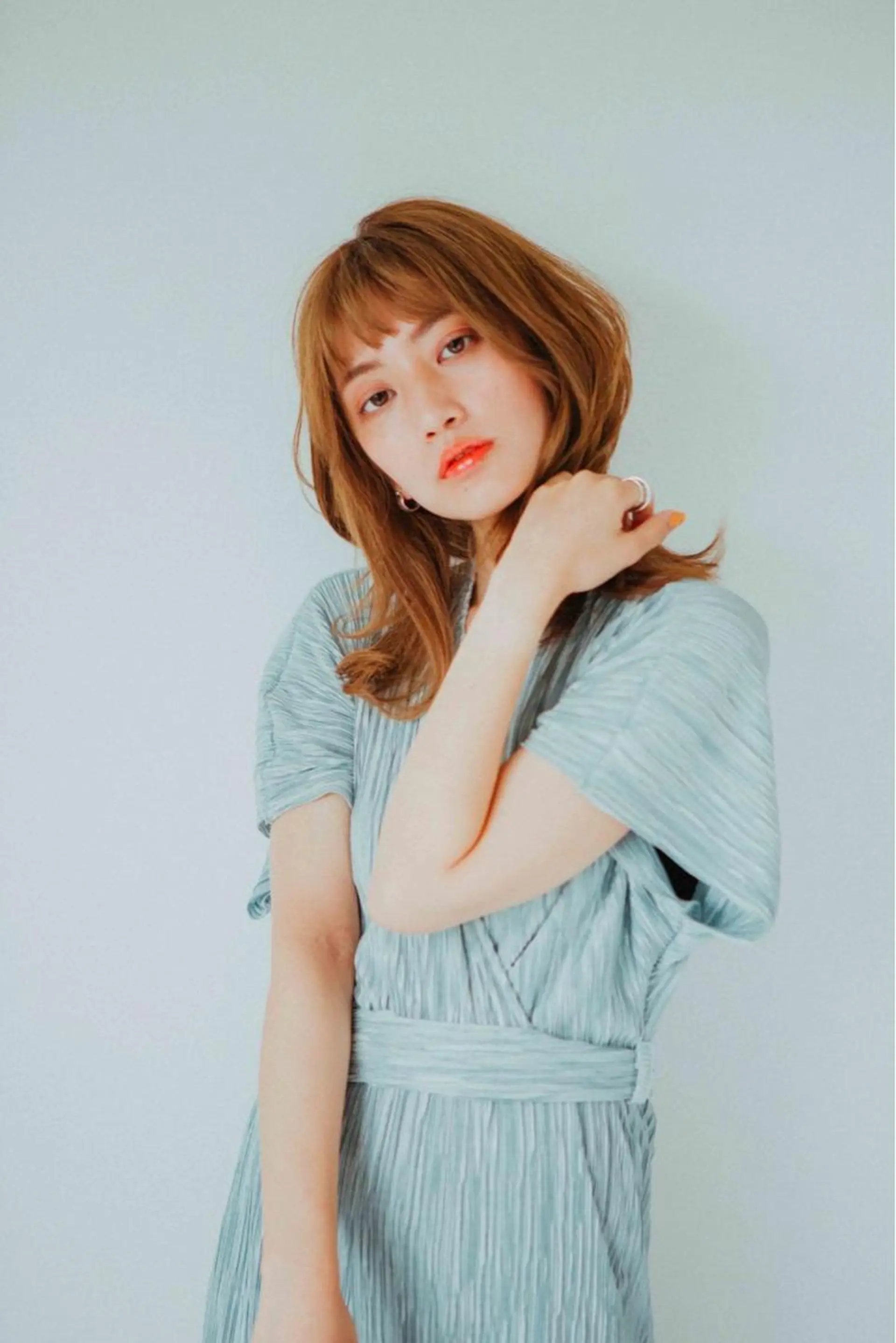 ミディアム カラー パーマ ヘアアレンジ メンズ キッズ ネイル マツエク・マツパ 髪質改善 艶髪🔵ﾌｾﾅｵﾔのヘアスタイル