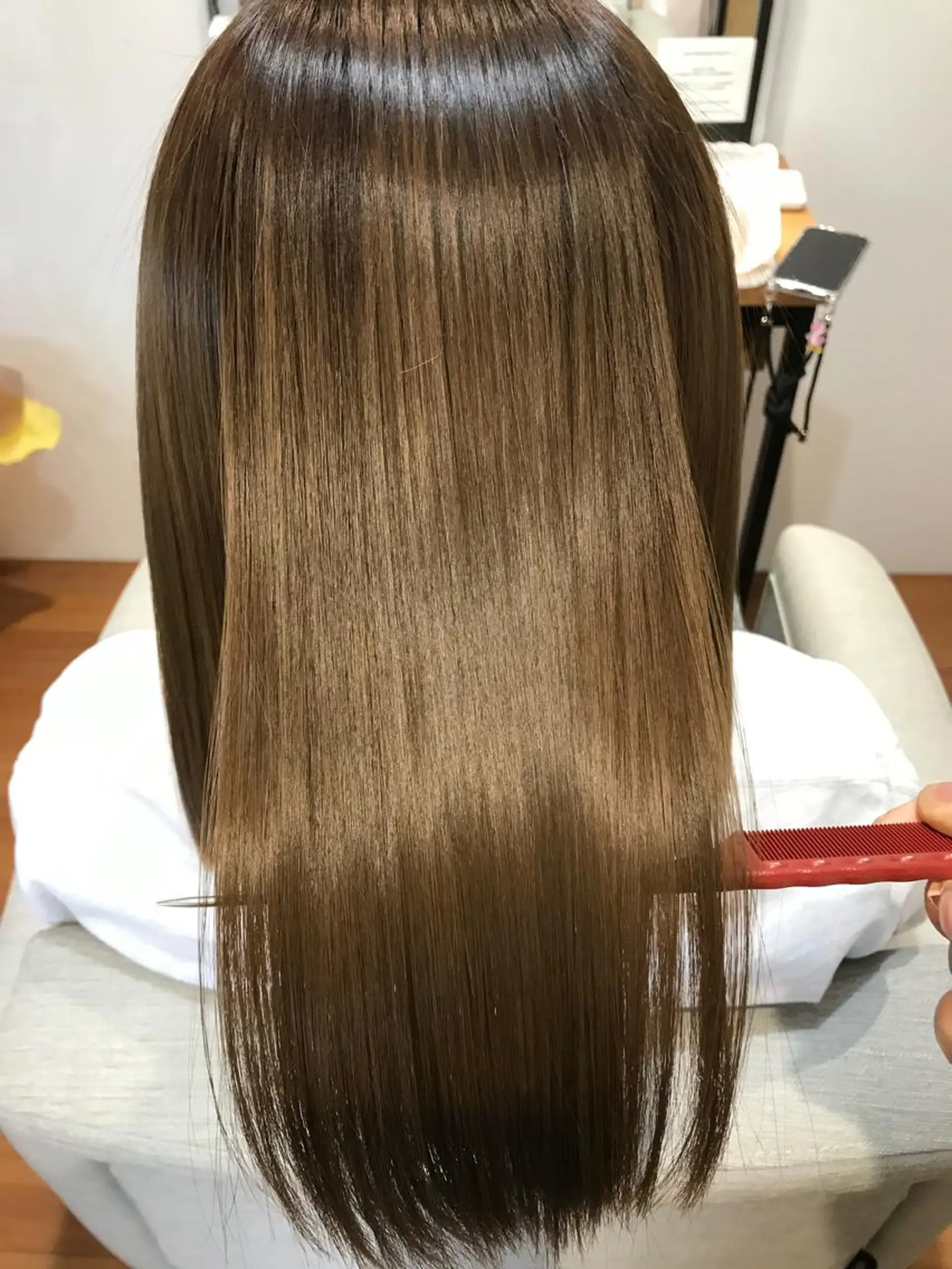 ミディアム 髪質改善 トリートメント カット 縮毛矯正 トリートメント stylist Yukieのヘアスタイル