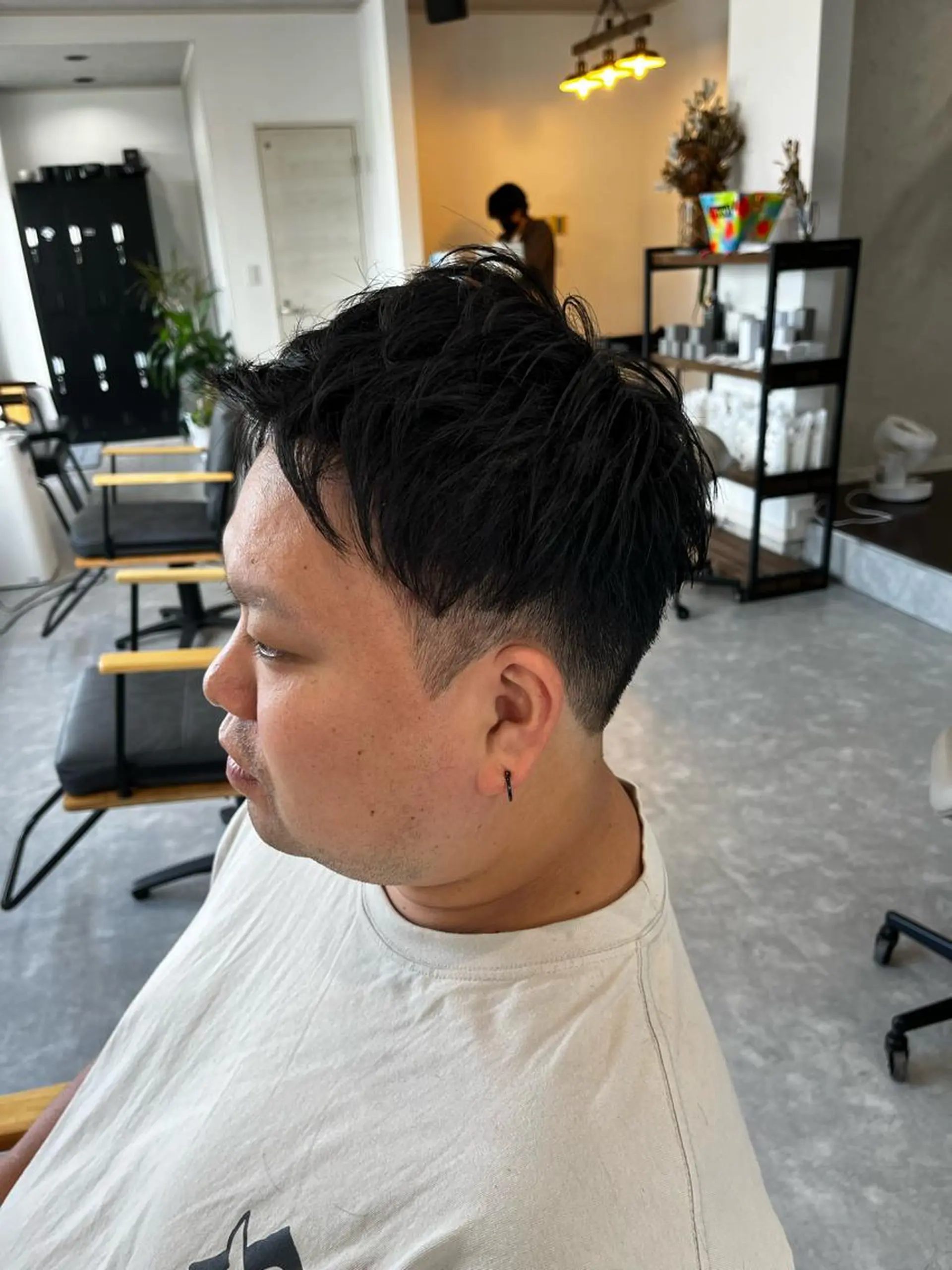 メンズ アップバング FeU【フゥ】所属・メンズパーマ WATARUのヘアスタイル