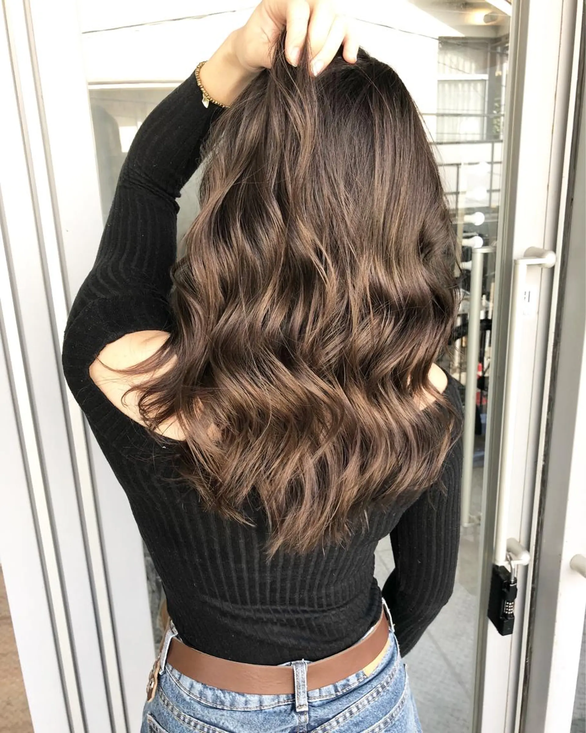 ロング カラー レイヤーカット BLend 渋谷のヘアスタイル