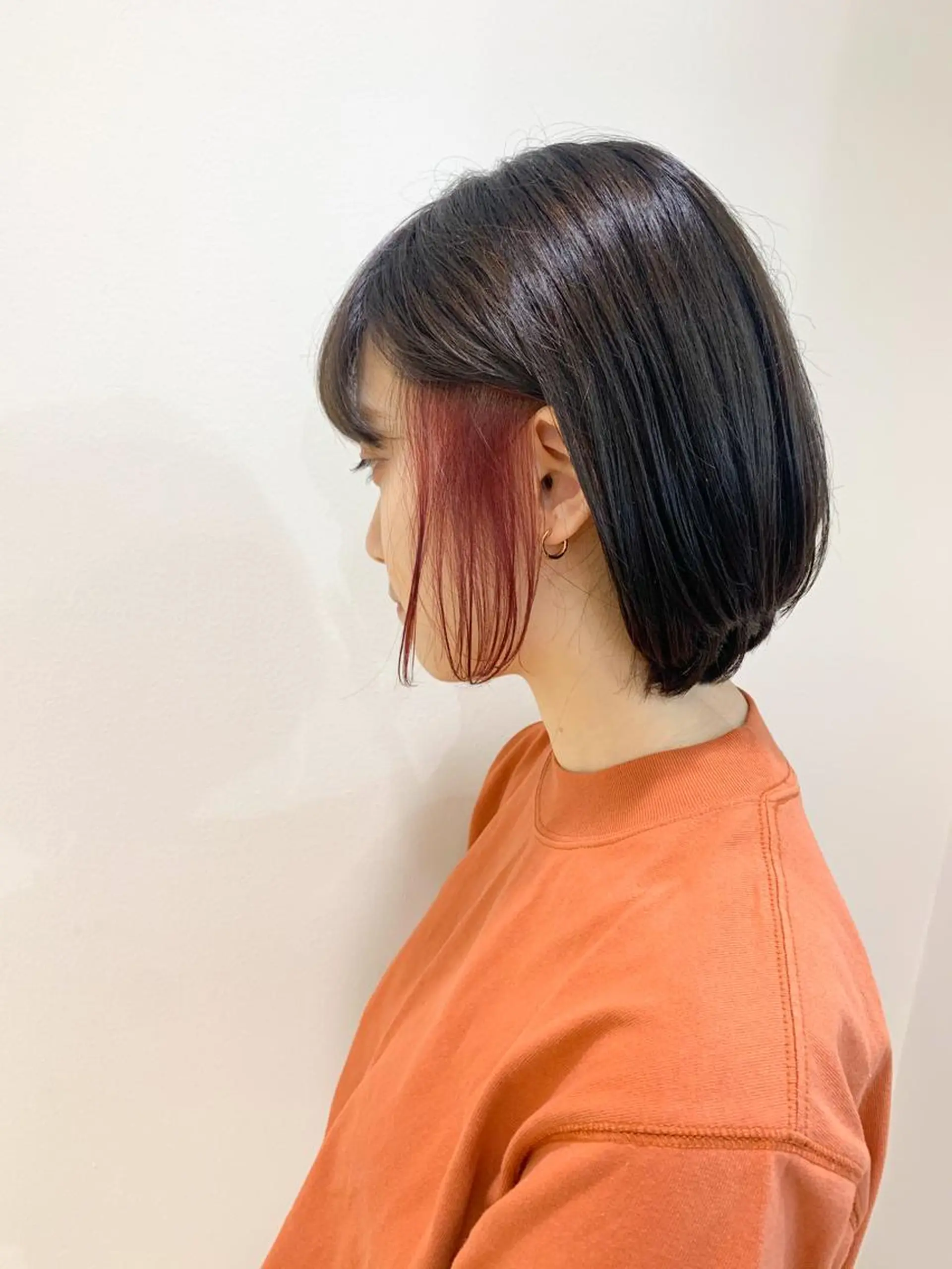 ミディアム カラー 縮毛矯正/髪質改善 /韓国風　山川春輝のヘアスタイル