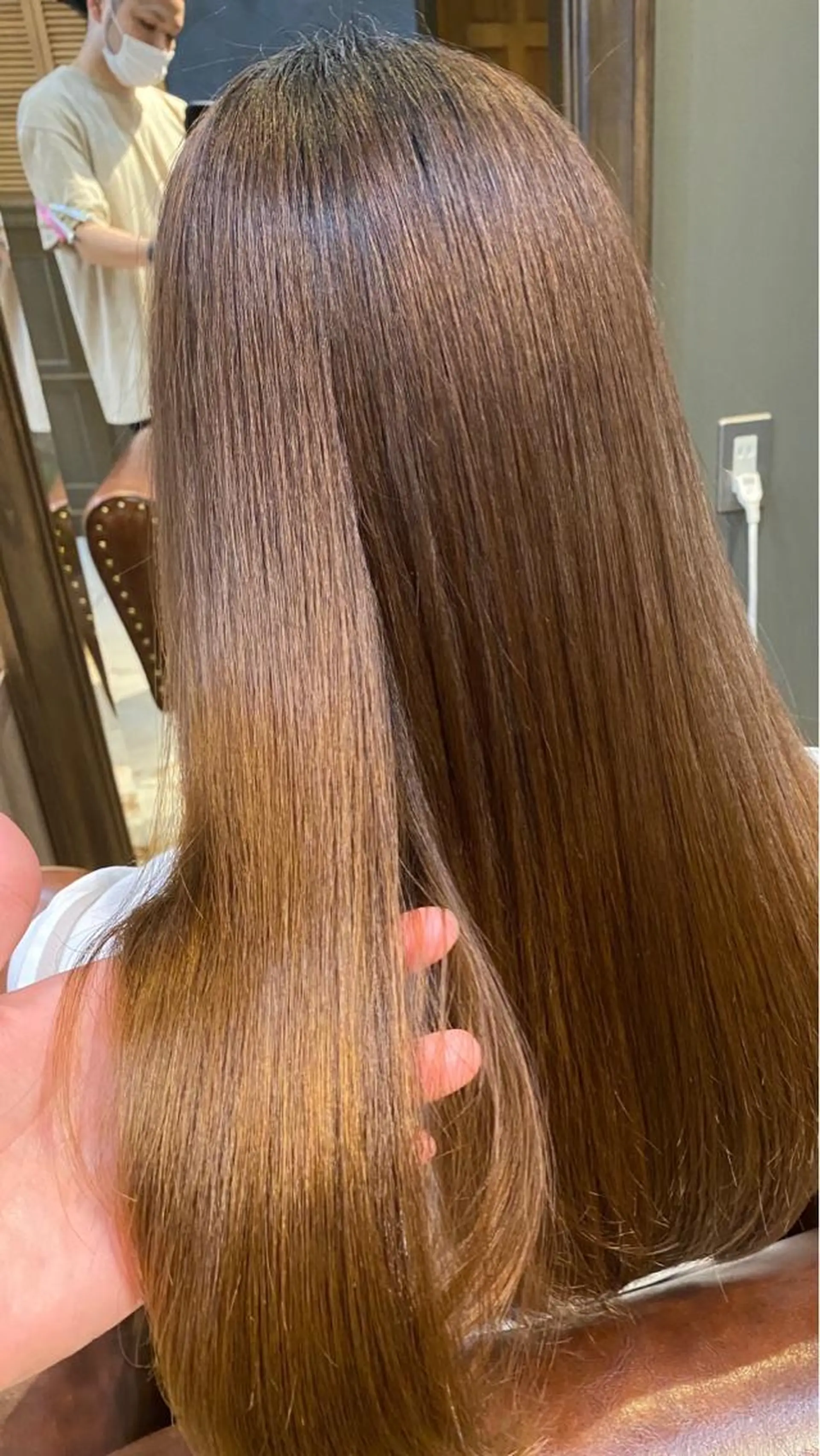 ロング 縮毛矯正 比嘉 翼のヘアスタイル