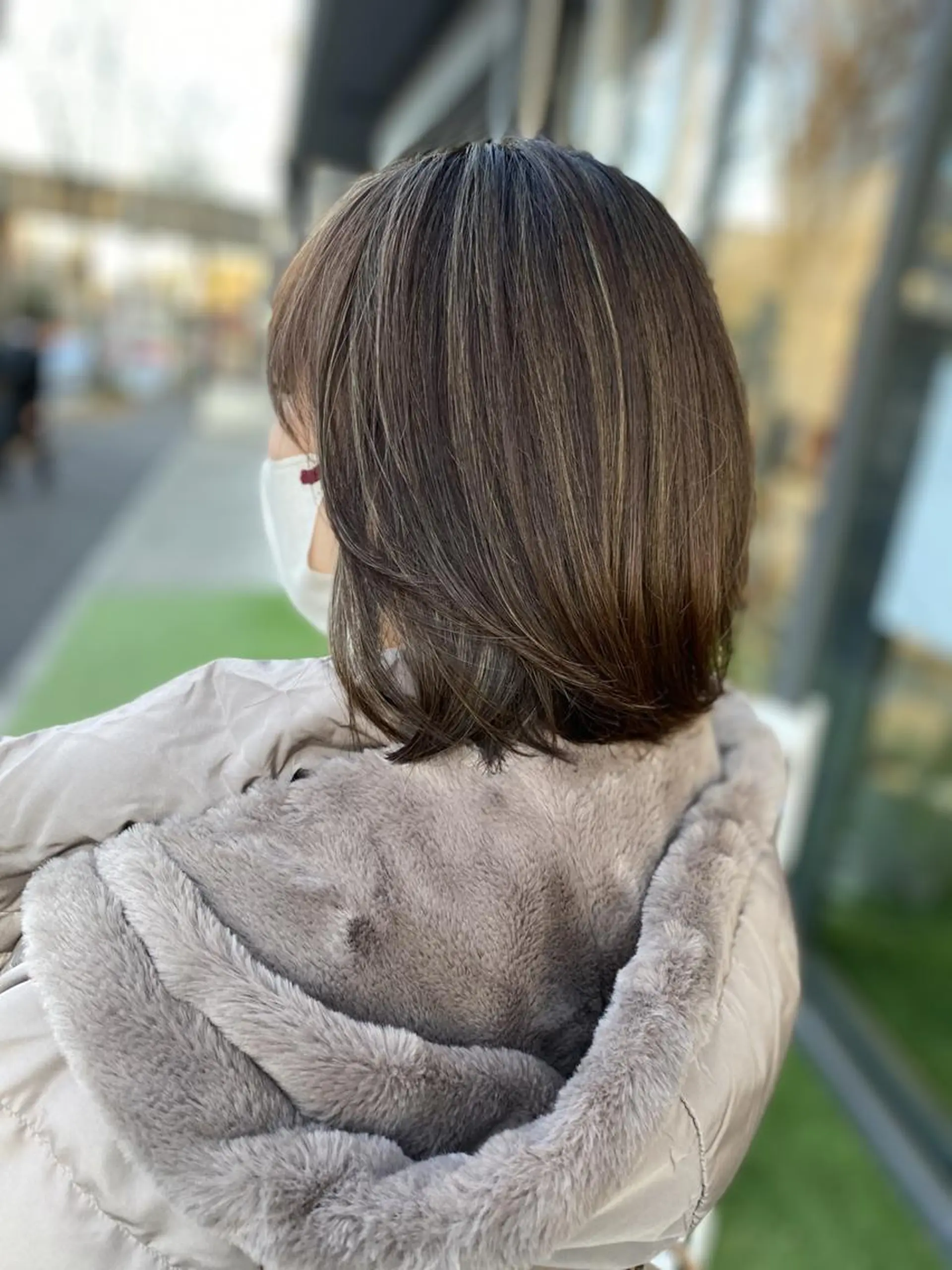 ミディアム カラー 透明感カラー ハイライトカラー ハイライト ヘアカラー 艶髪☆外国人風カラー ハイトーン多田修弥のヘアスタイル