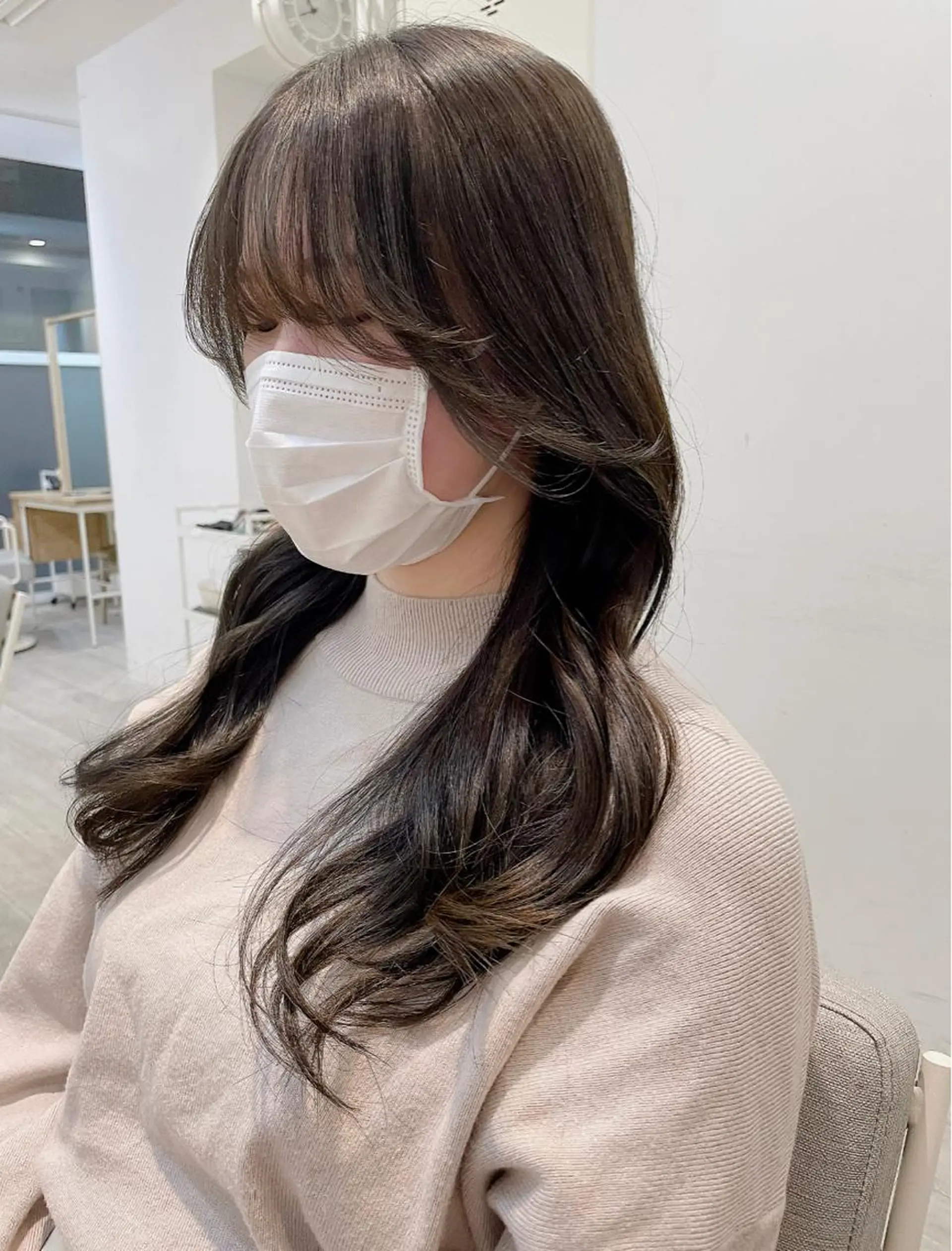 ロング 韓国風ヘア レイヤーカット fifth天神/末廣 和也のヘアスタイル