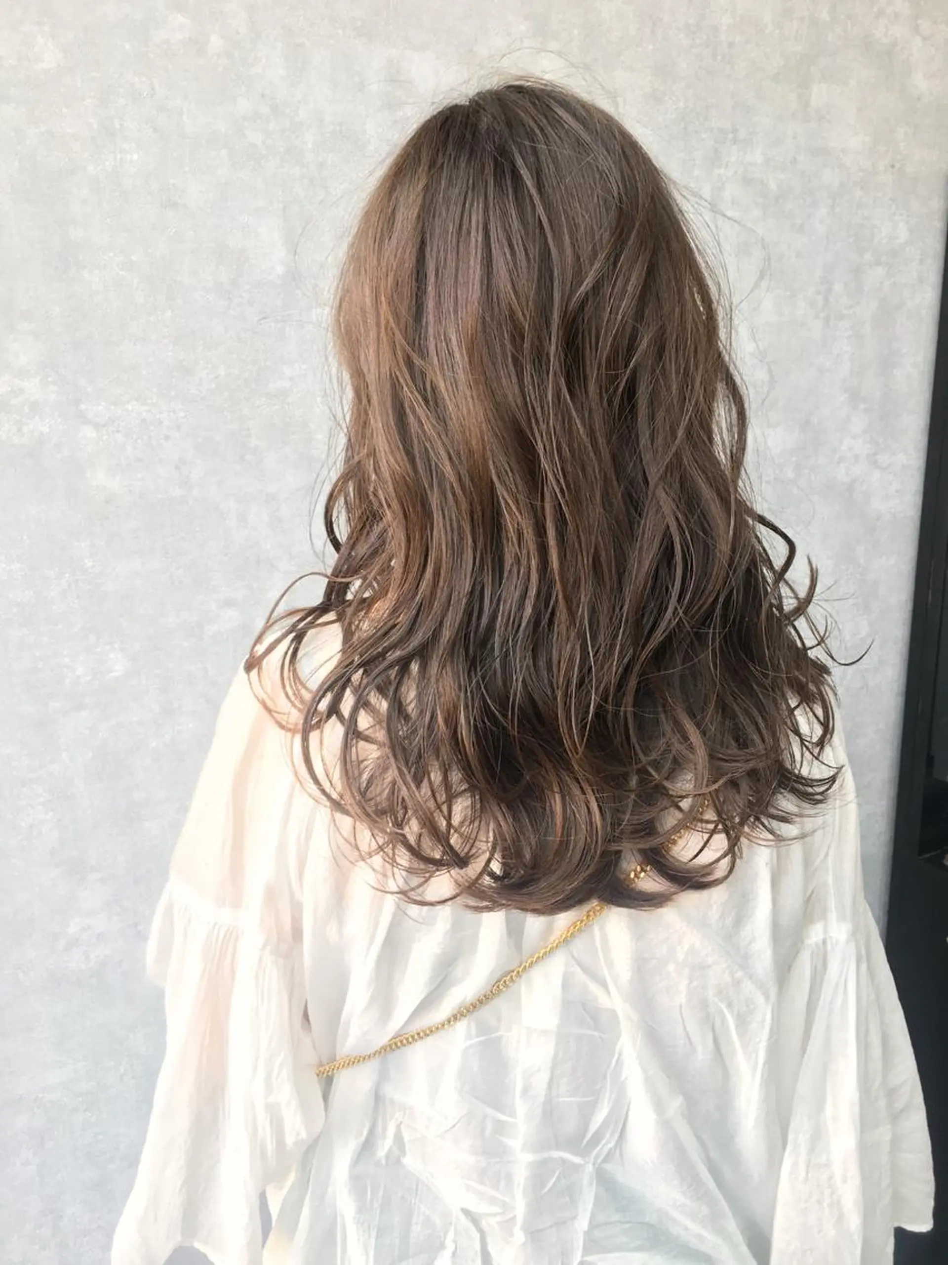 セミロング カラー ブラウンカラー レイヤーカット BLend 渋谷のヘアスタイル