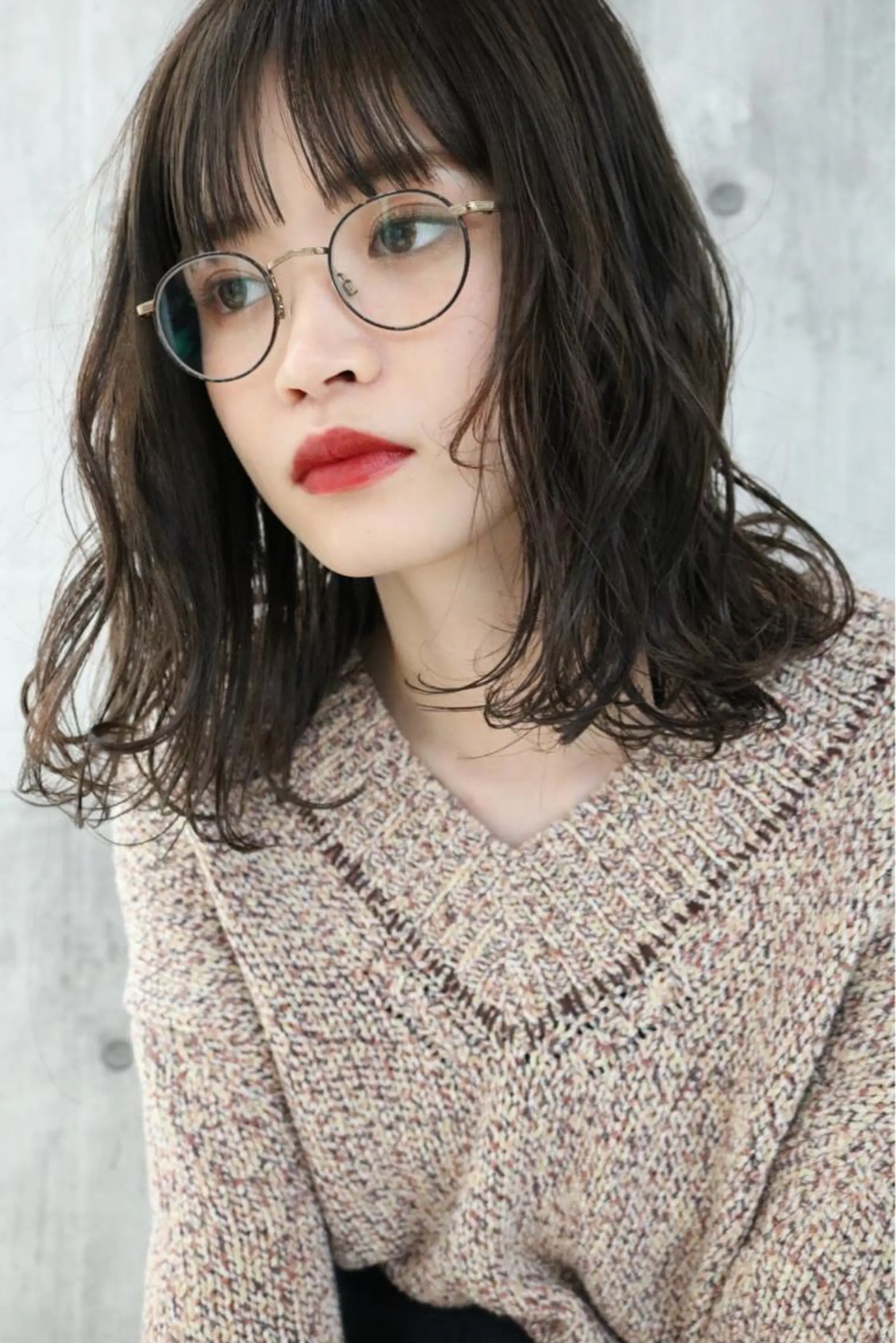セミロング カラー パーマ ooit 【オーイット】のヘアスタイル