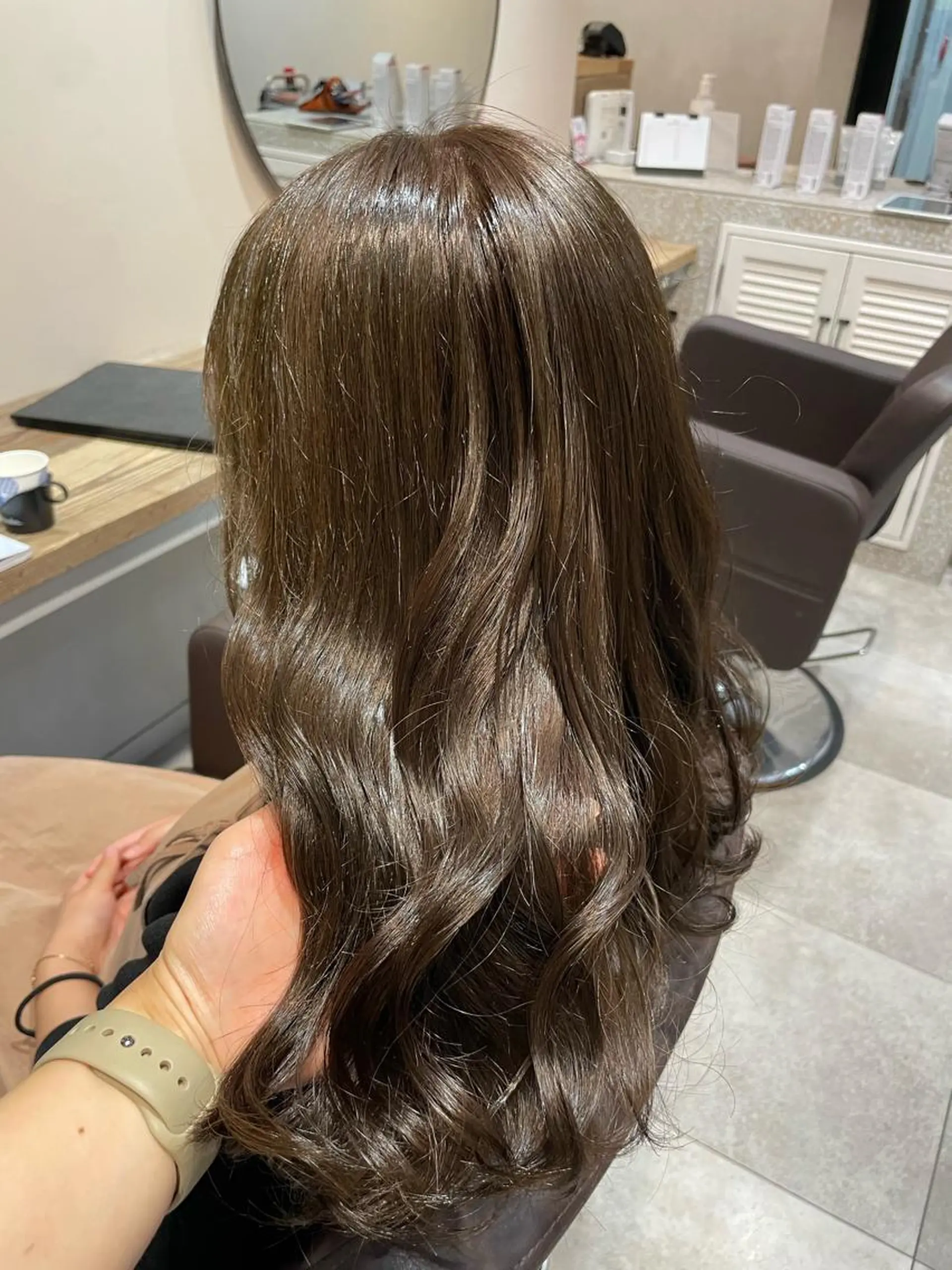 セミロング カラー 透明感カラー グレージュ オリーブグレージュ オリーブグレー カット ヘアカラー トリートメント 💐パーソナルカラー /市橋加菜💐のヘアスタイル