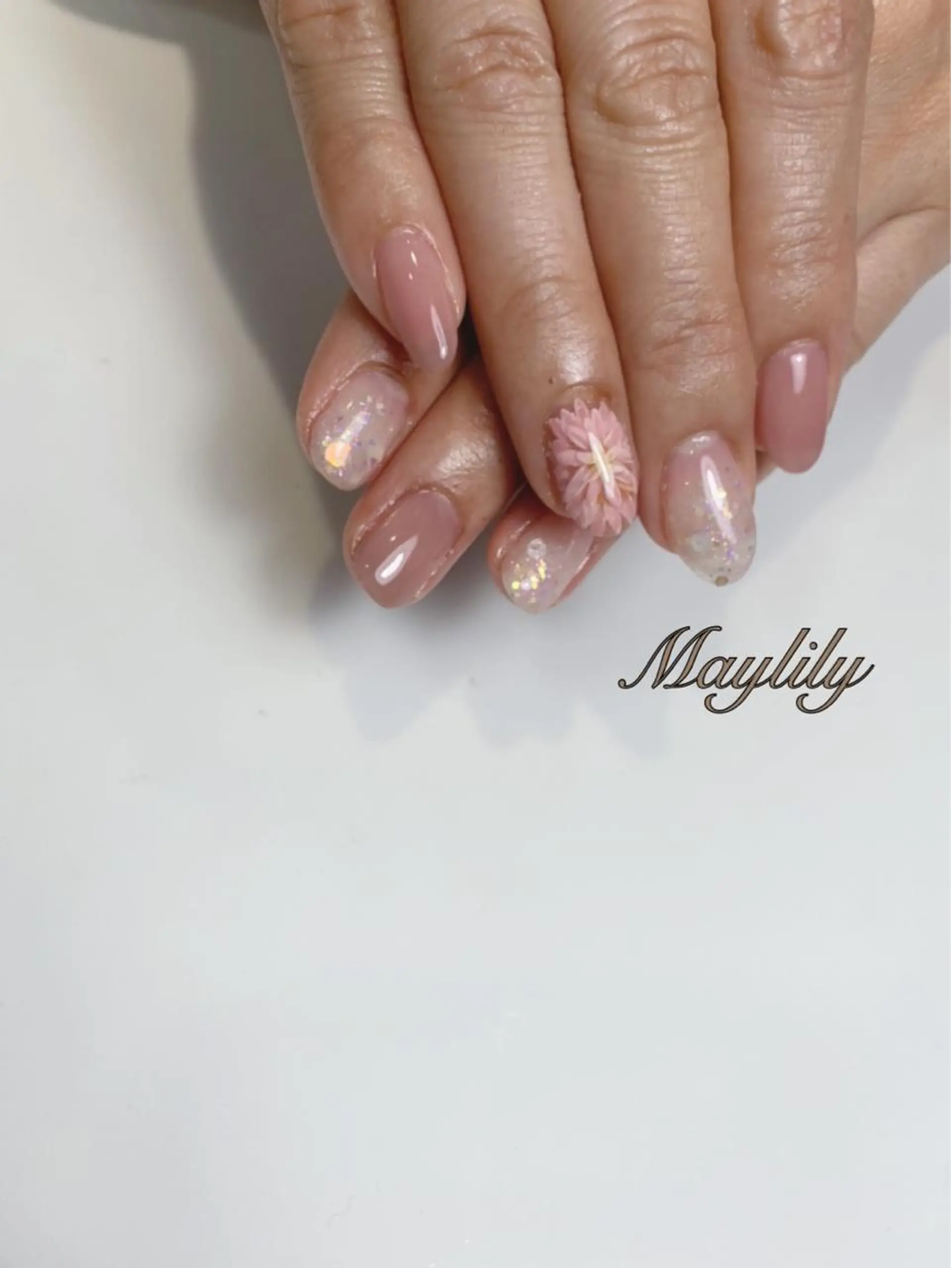 ネイル 持ち込み ハンドネイル Nail salon Maylilyのネイルデザイン